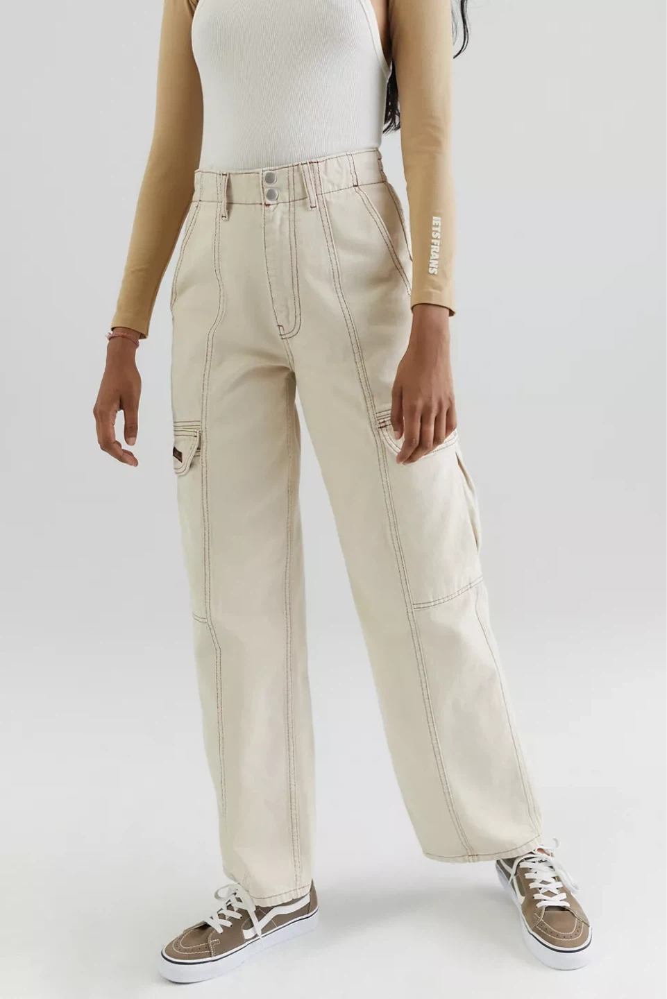 BDG Urban Outfitters RU Slouchy Skate Cream Carpenter Jeans - photo 3