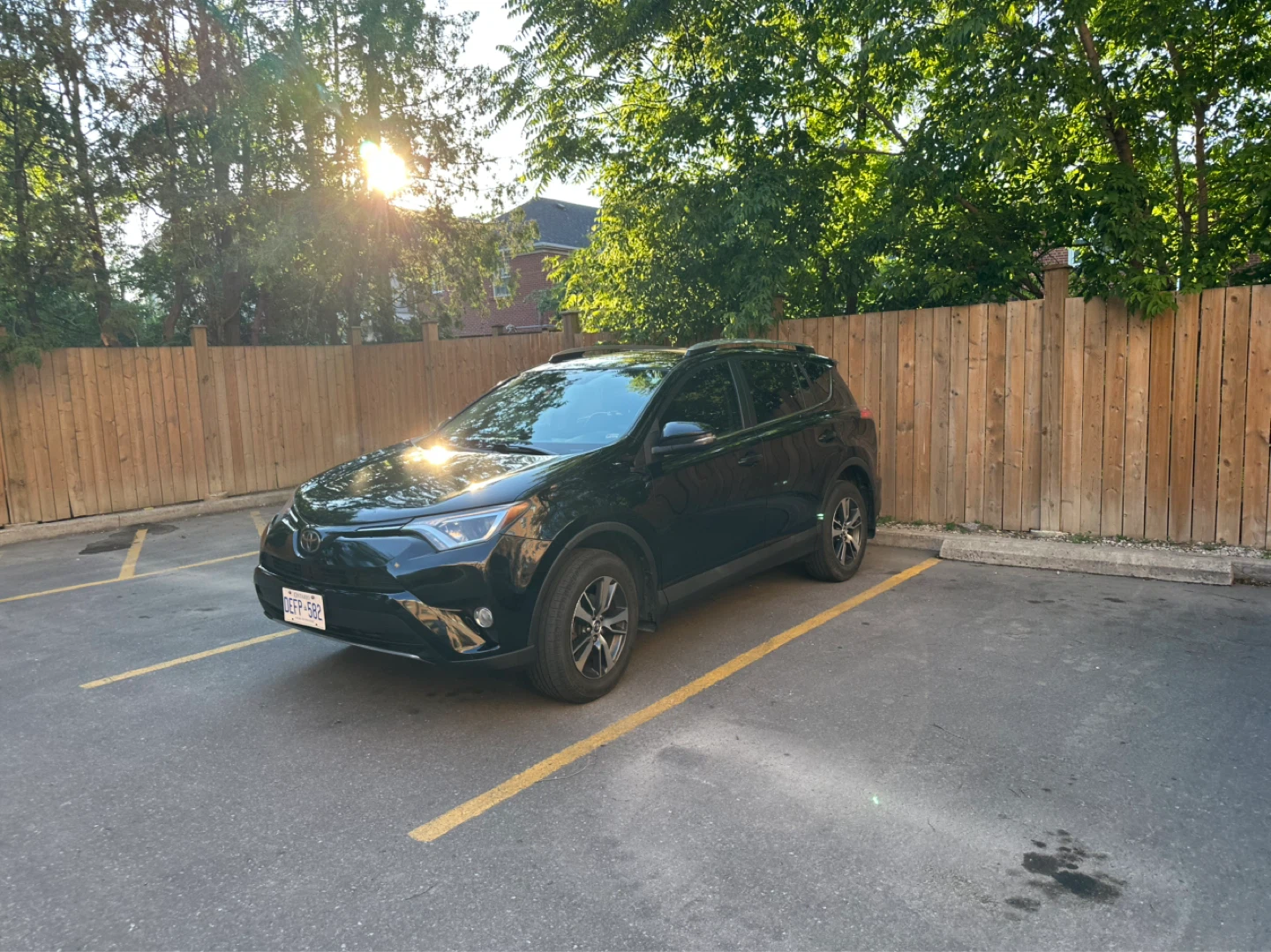 Black Toyota RAV4 SUV
