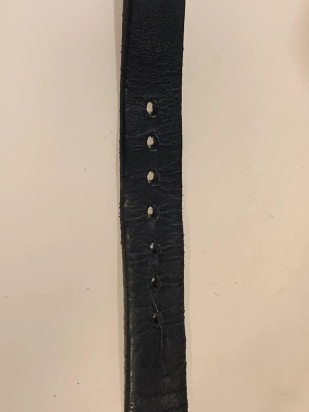 ⚽️Unisex Black Leather Belt with Silver Buckle - photo 2