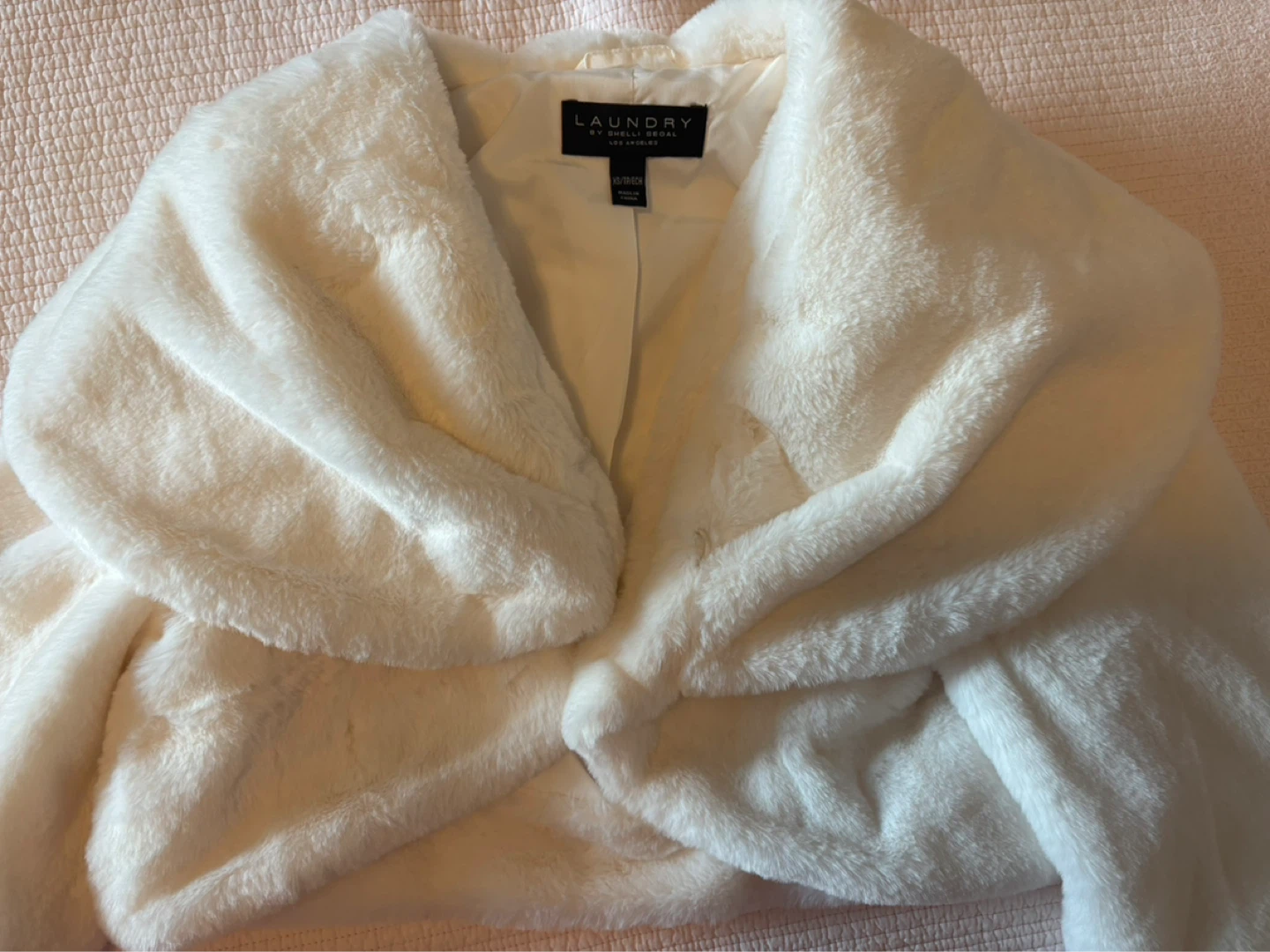 LAUNDRY by Shelli Segal Faux Fur Bolero XS/TP