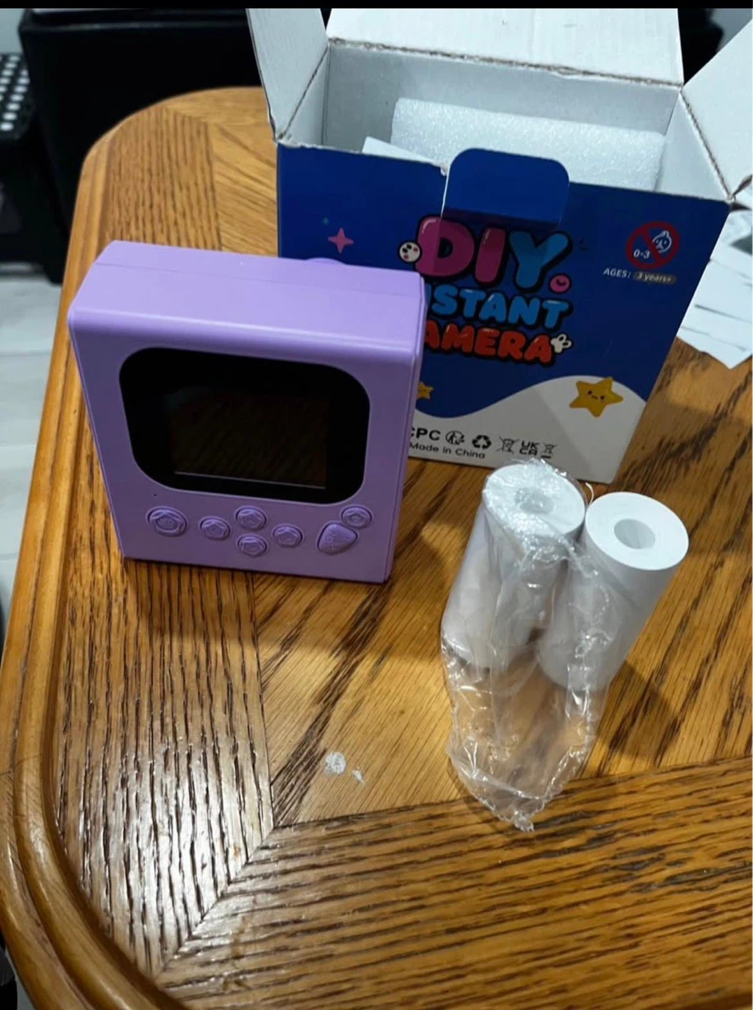 Purple DIY Instant Camera with Print Paper - photo 2
