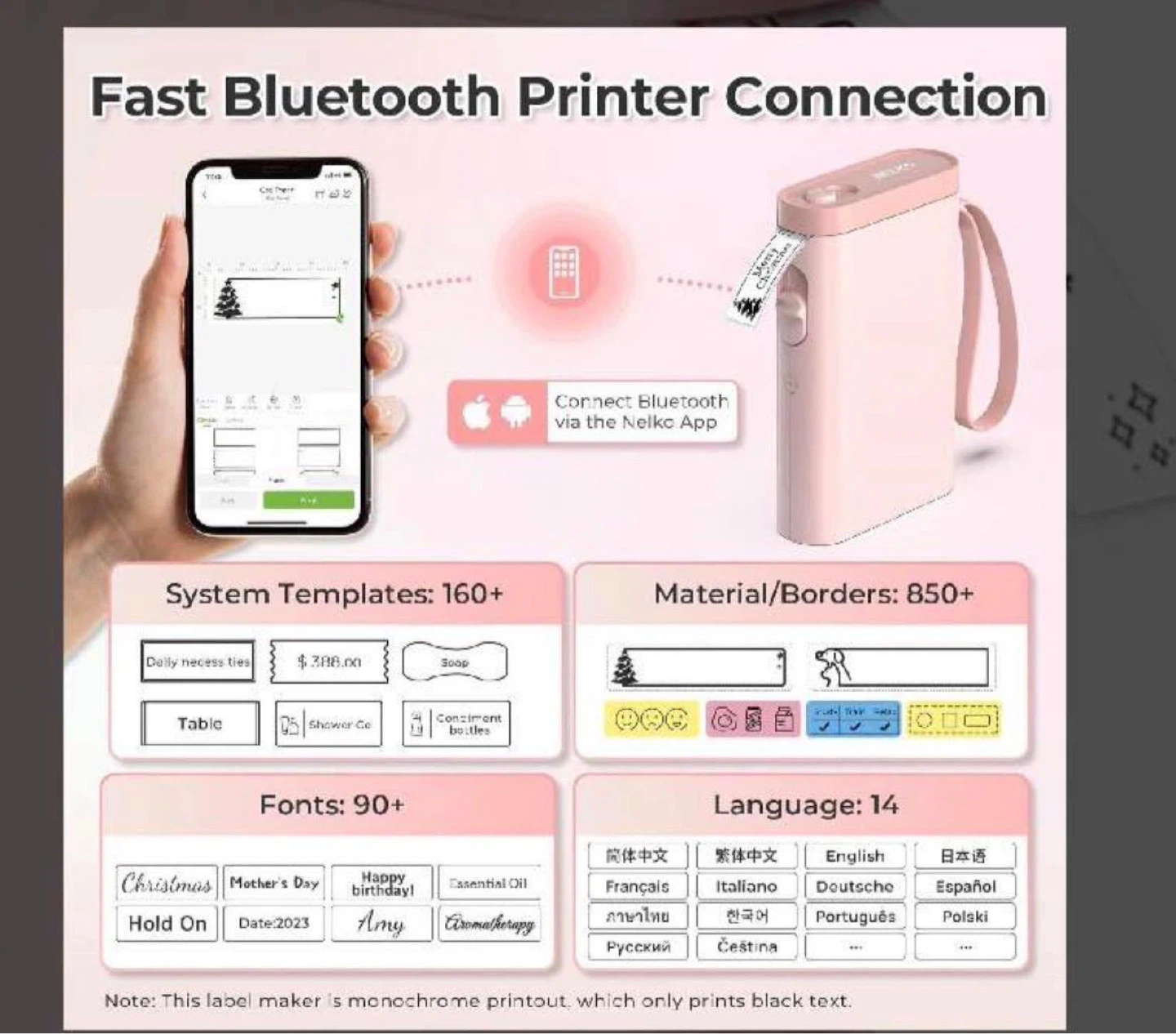 NELKO Portable Bluetooth Label Maker - photo 3