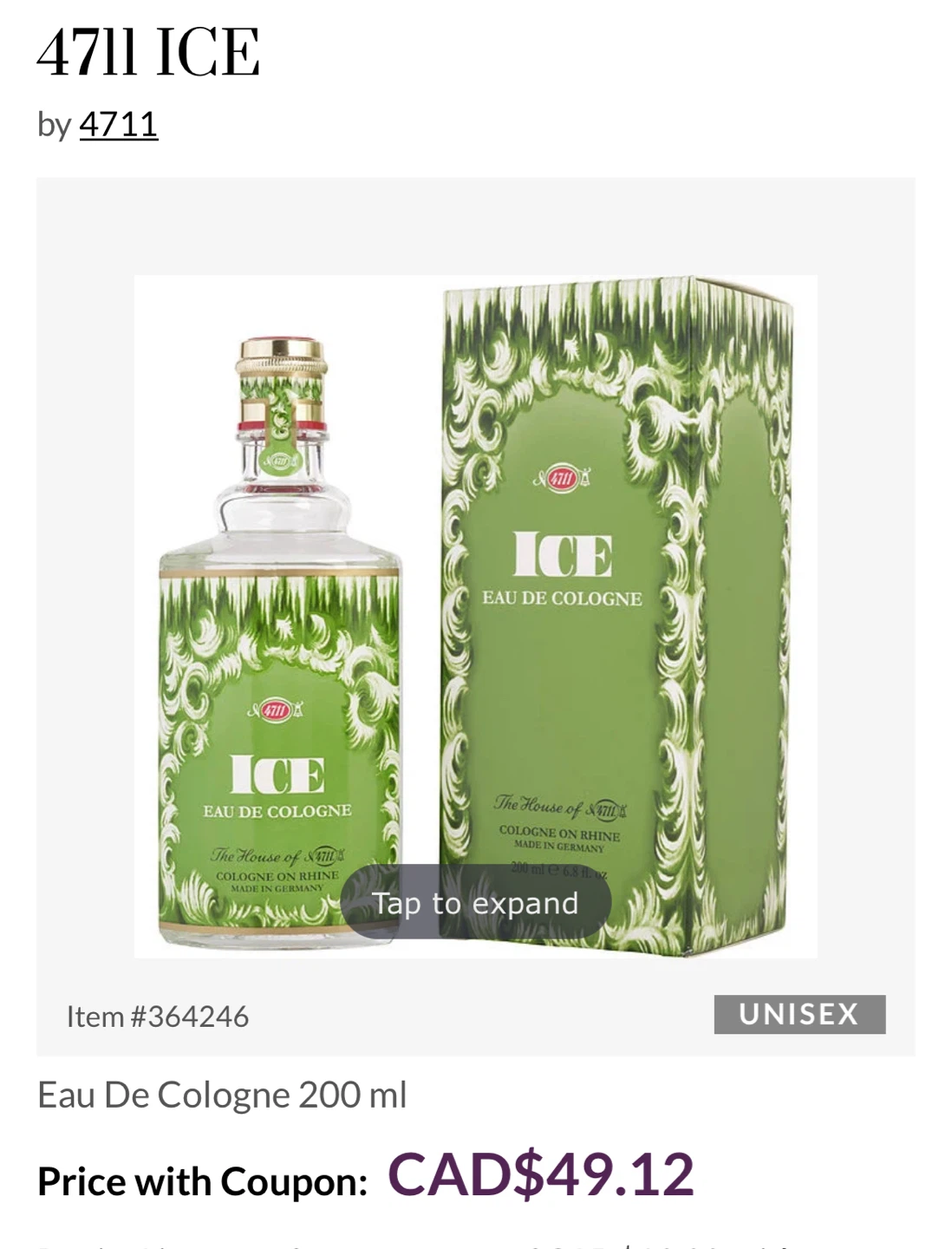 4711 ICE Eau De Cologne 400 ml - photo 4