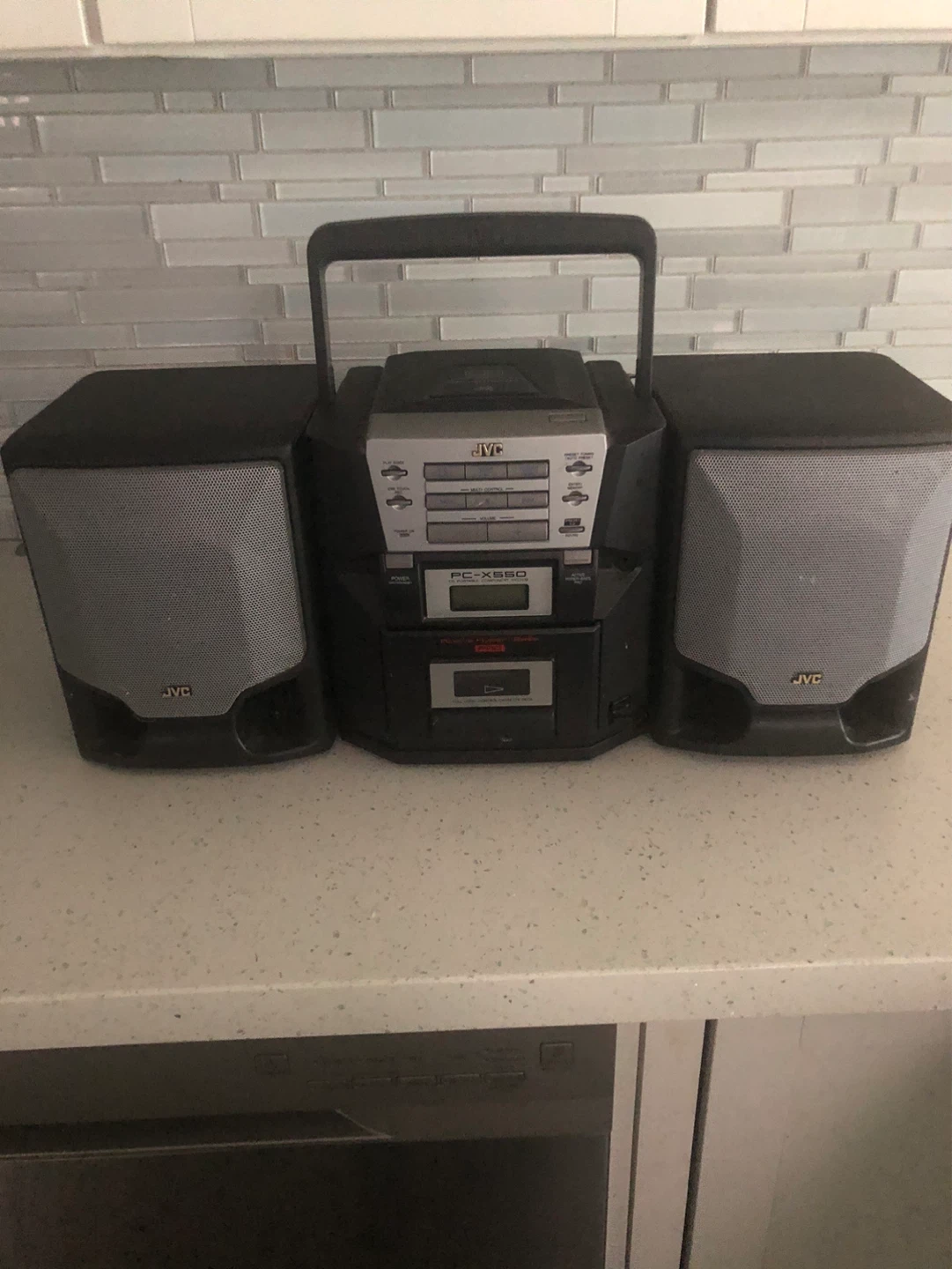 JVC PC-X550 Boombox CD Player Cassette Radio