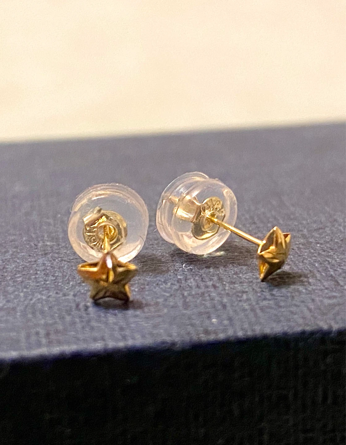18 K Gold Star Stud Earrings for newborn babies - photo 2