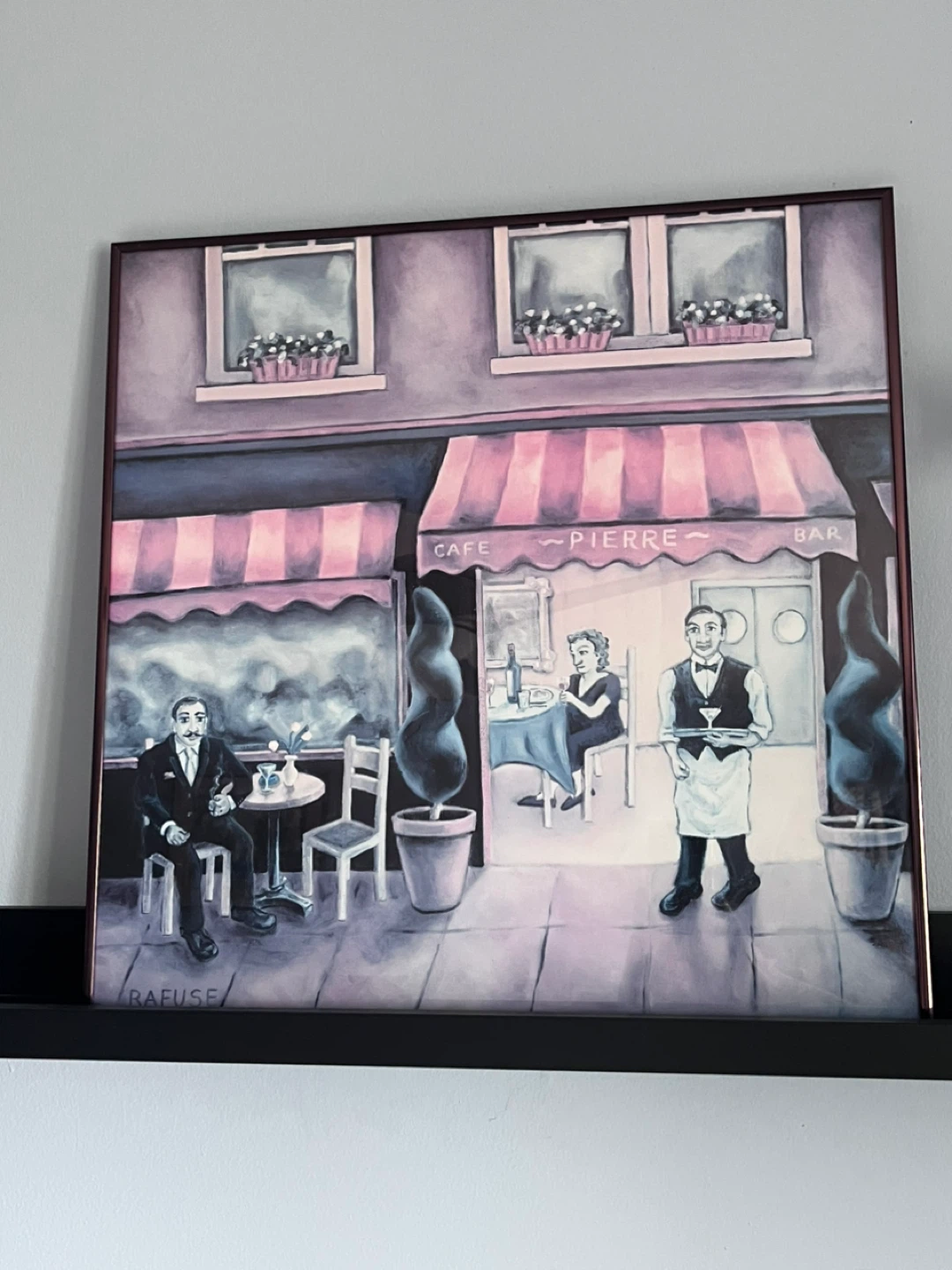 Framed Art Print "Cafe Pierre" by Rafuse
