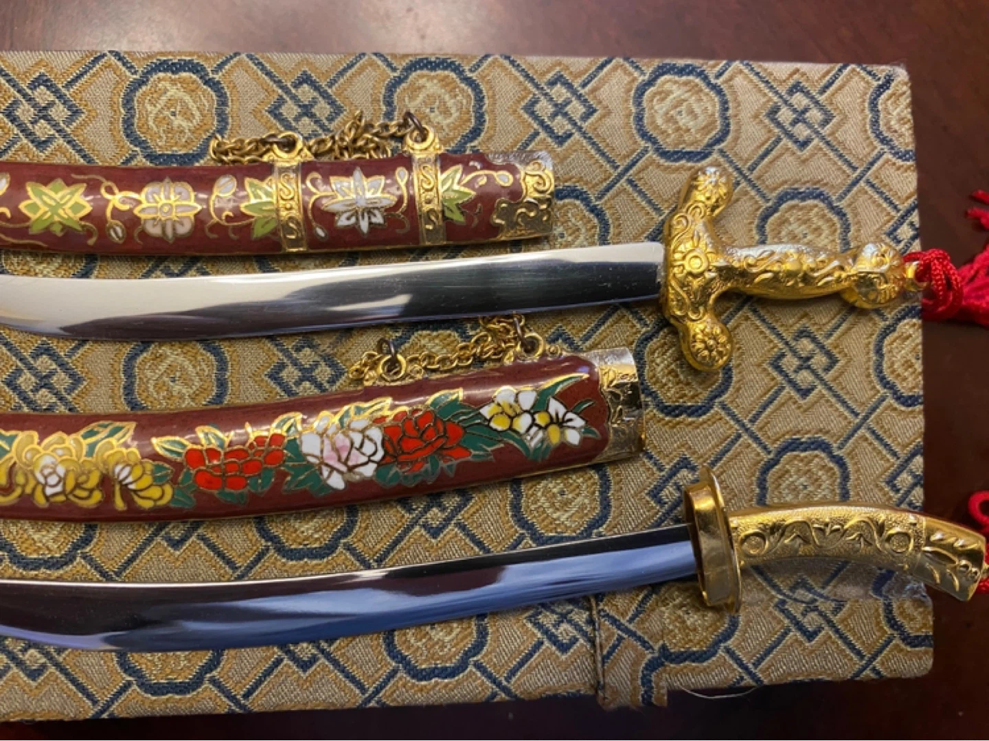 Decorative Katana Miniature Set – Ornamental Display - photo 2