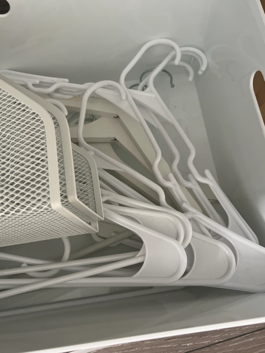 White clothes Hangers