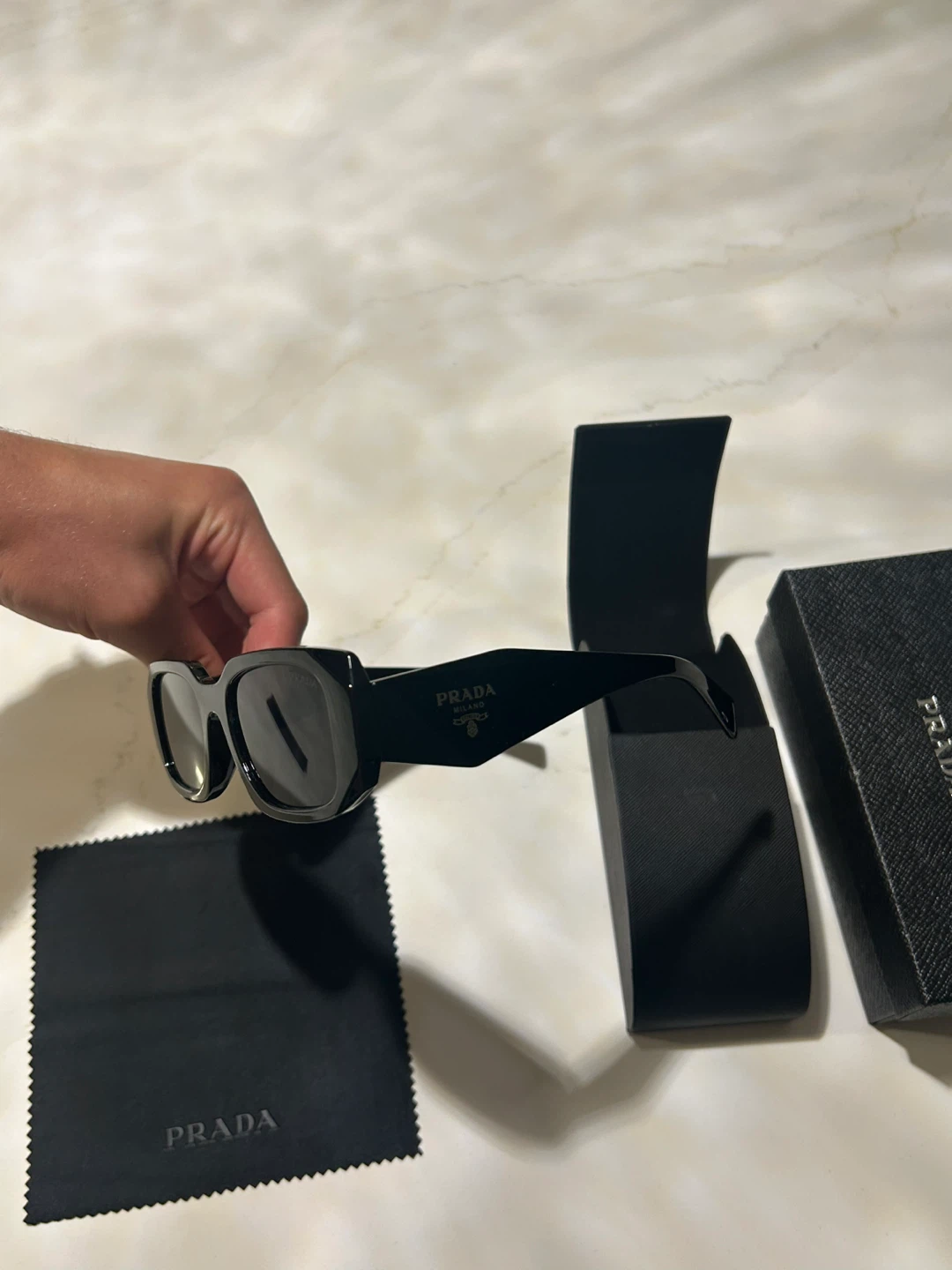 Prada Black Rectangular Sunglasses - photo 5