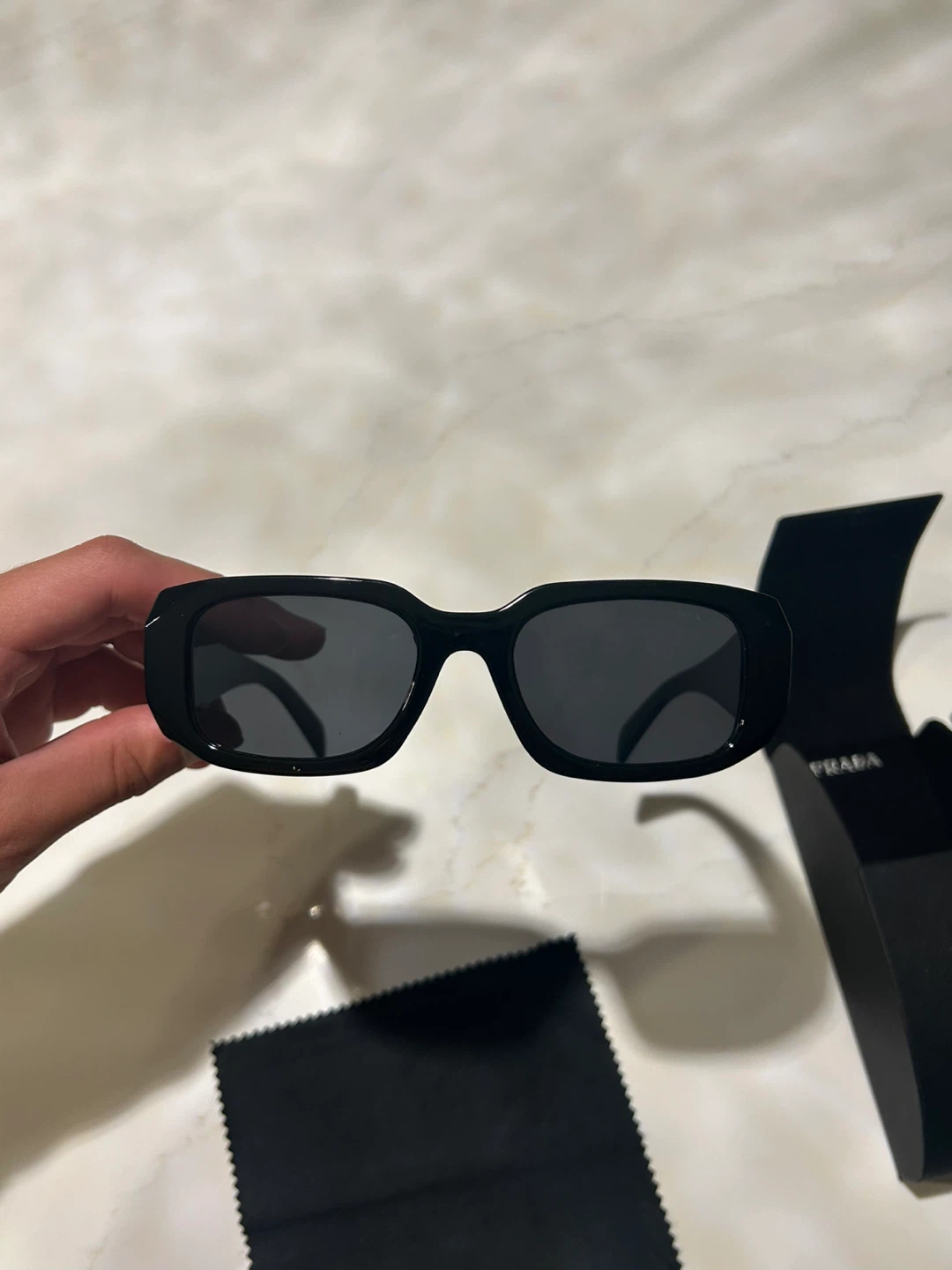 Prada Black Rectangular Sunglasses - photo 3
