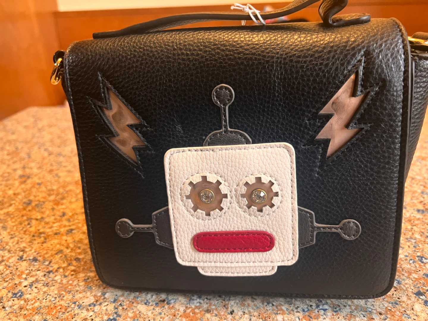 ⚽ Black Robot Crossbody Bag - photo 3