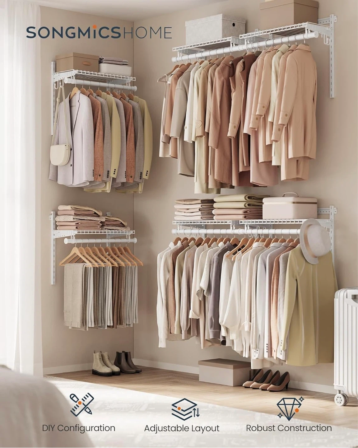 Brand new SONGMICS HOME Closet Organizer System - photo 4