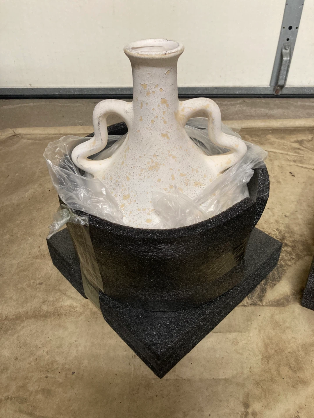 Decorative White Ceramic Vase