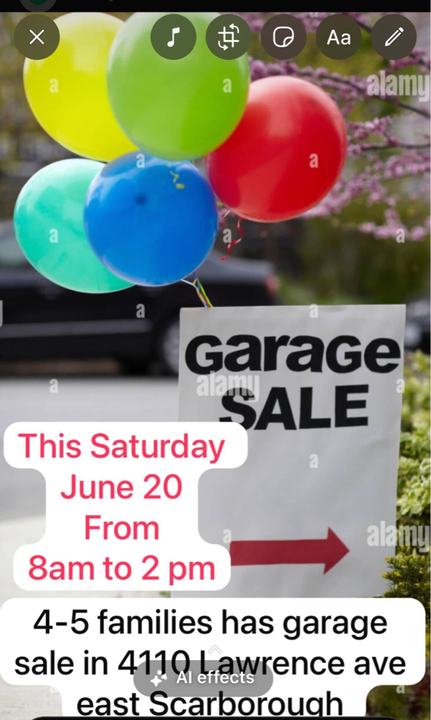 Garage Sale This Saturday!