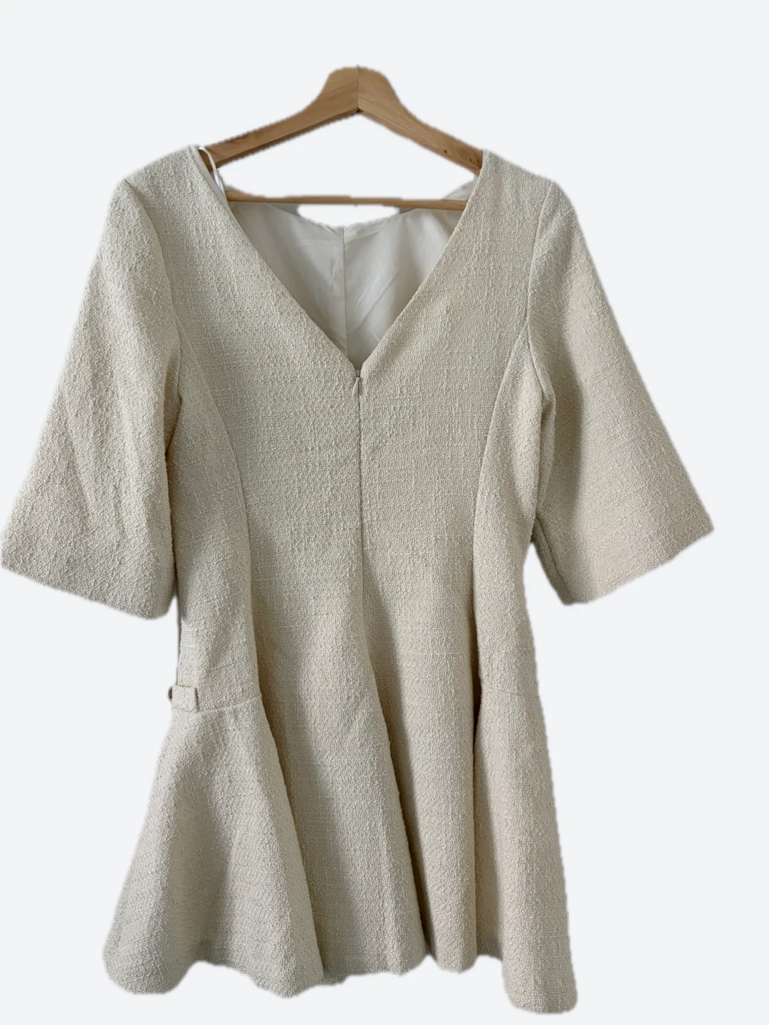 H&M Tweed Dress Cream - photo 2