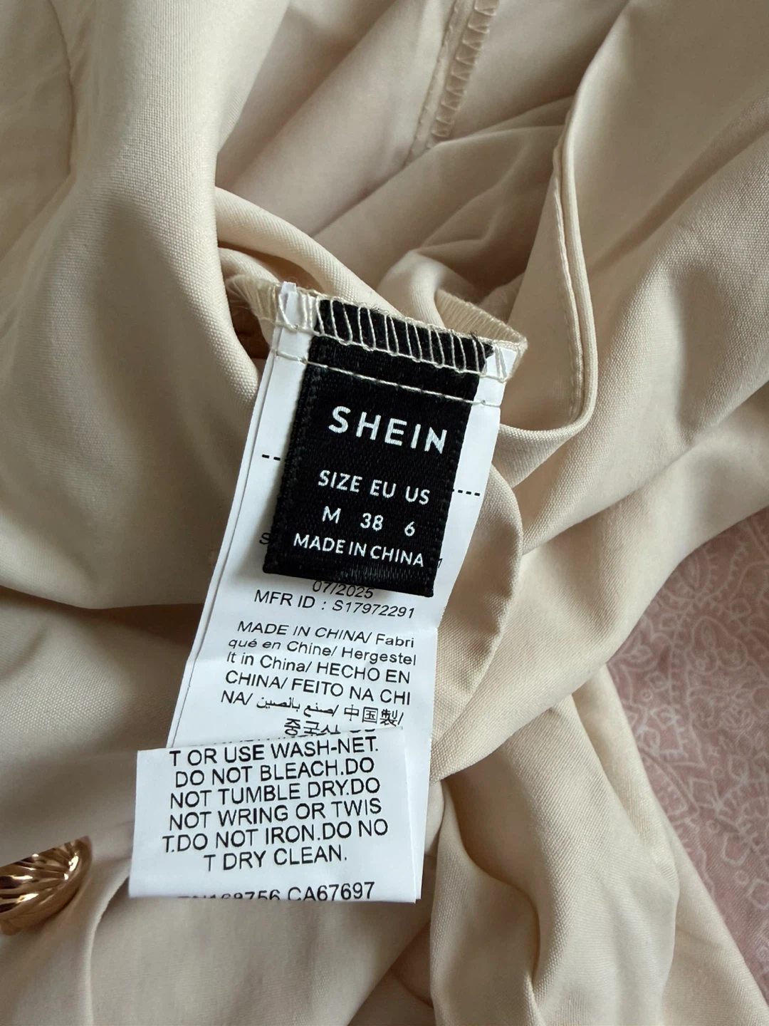 SHEIN Beige Button-Up Dress - photo 3