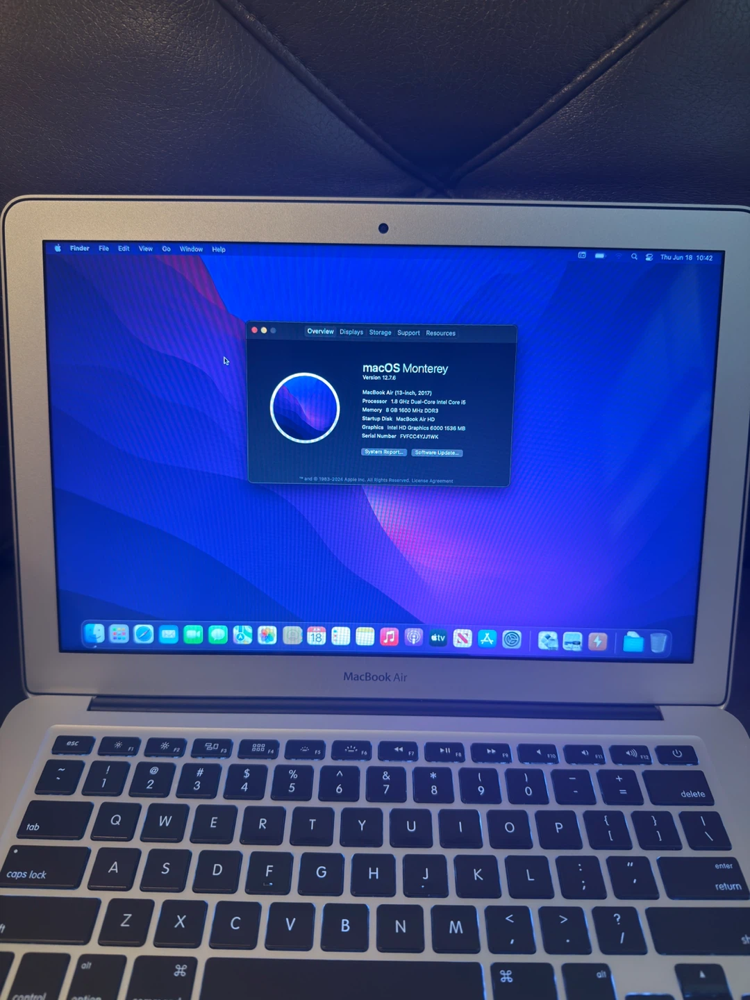MacBook Air 2017 13 Inch 512GB