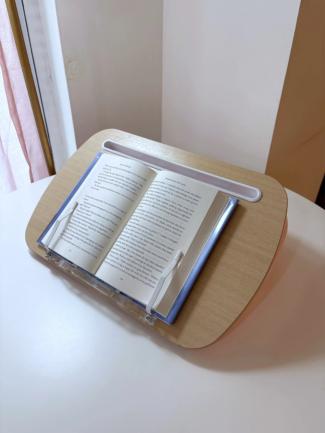 Pink Lap Beanbag Book Stand ⚽️ - photo 3