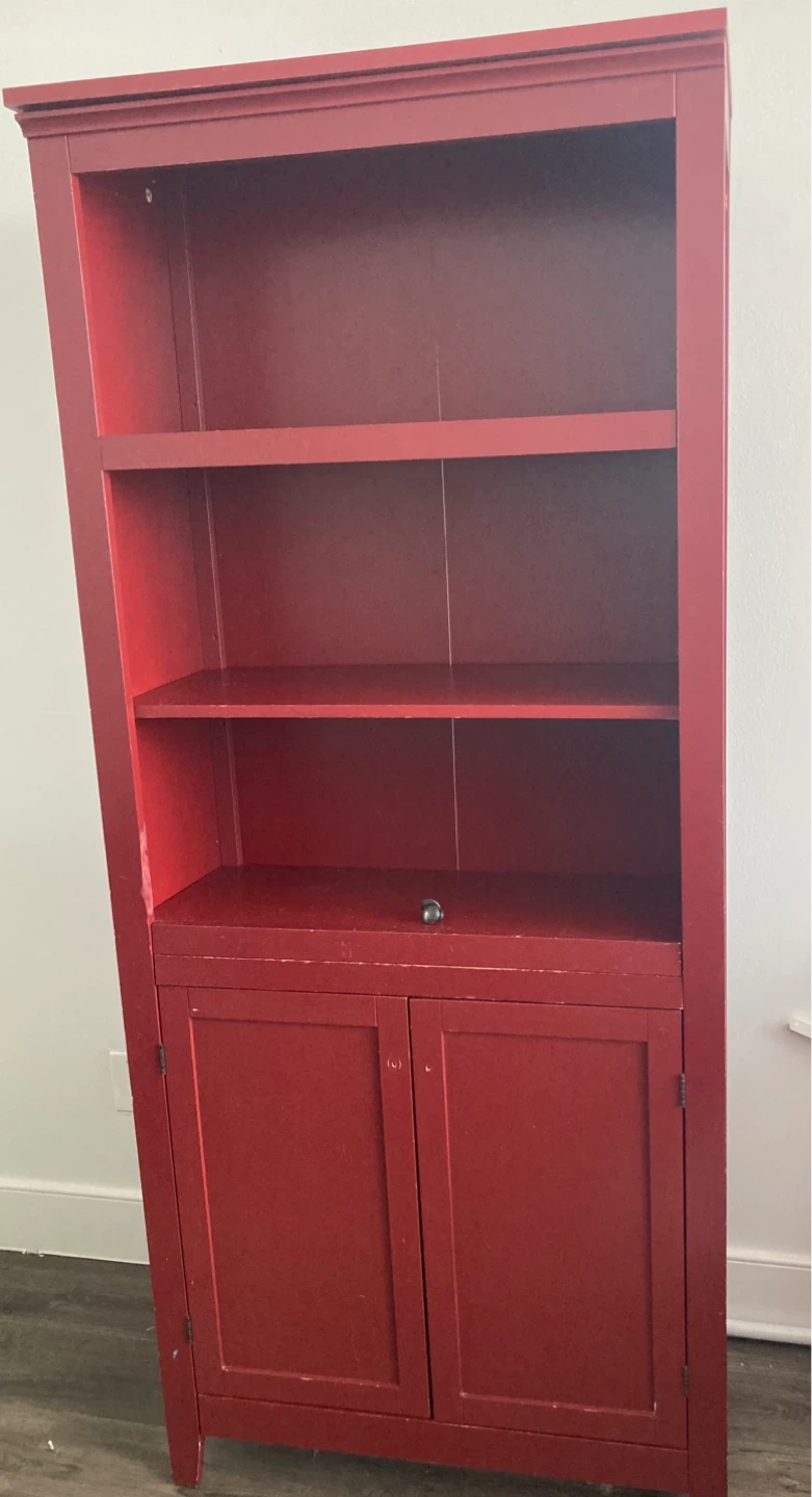 Red Maroon Bookcase / Bookshelf - photo 2