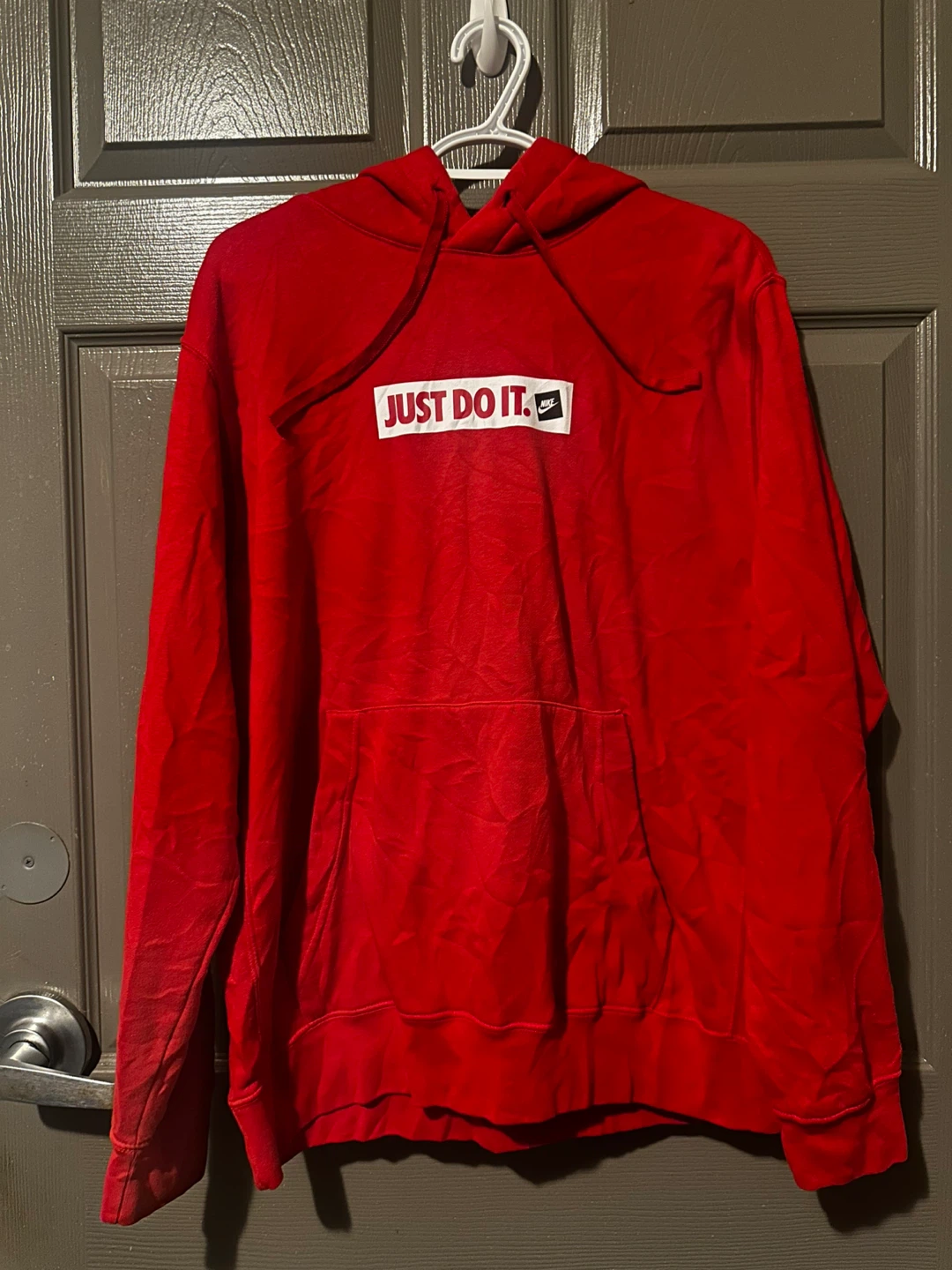 Nike Red Just Do It Hoodie