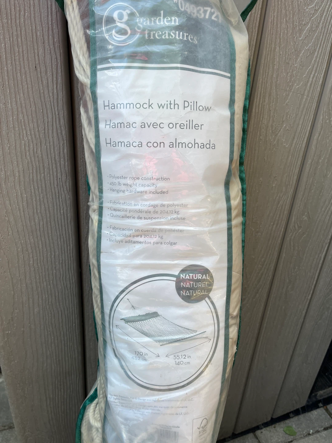 Garden Treasures Hammock with Pillow - photo 3