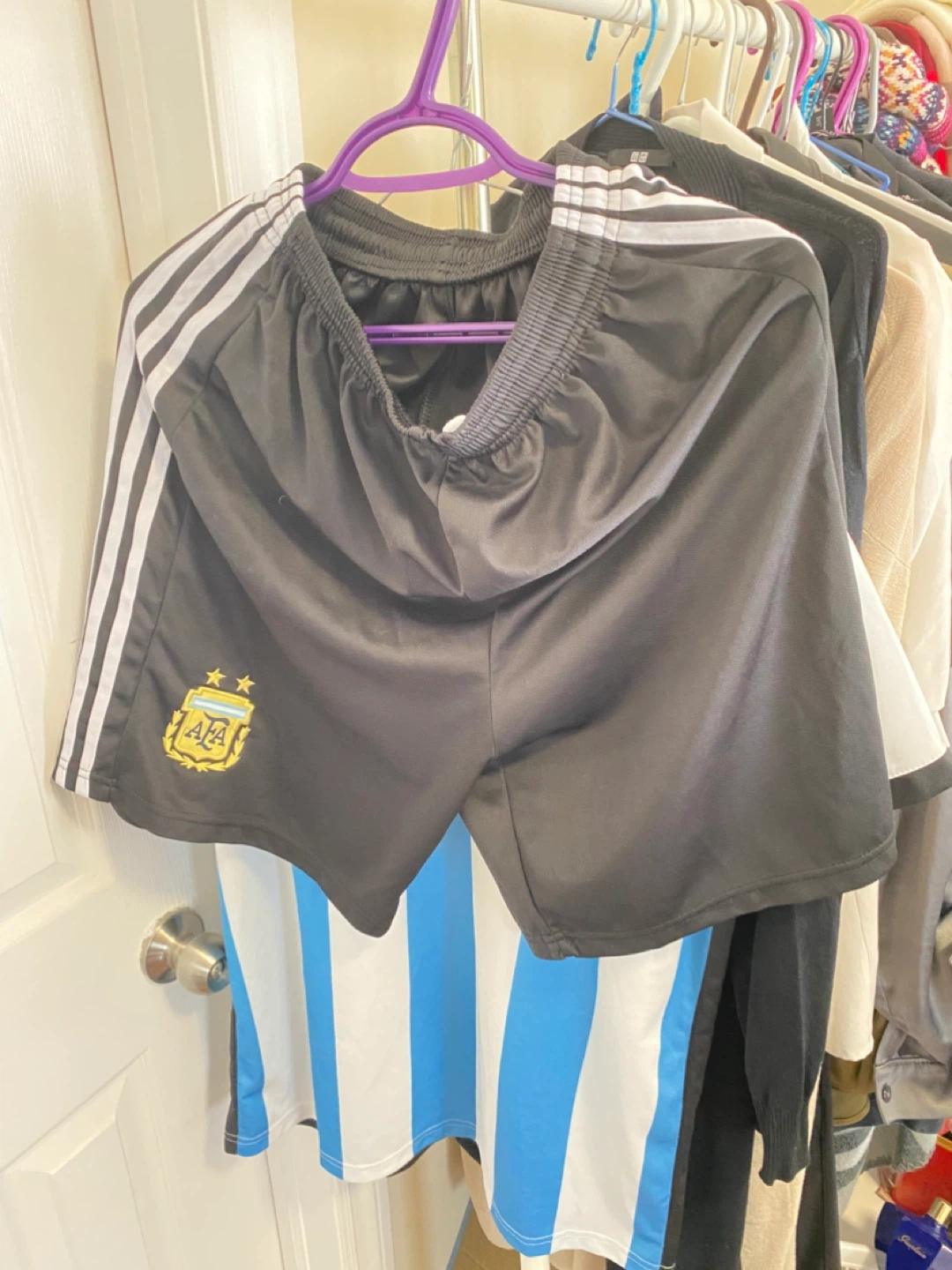 Argentina National Football Team Jersey and Shorts Set - photo 2
