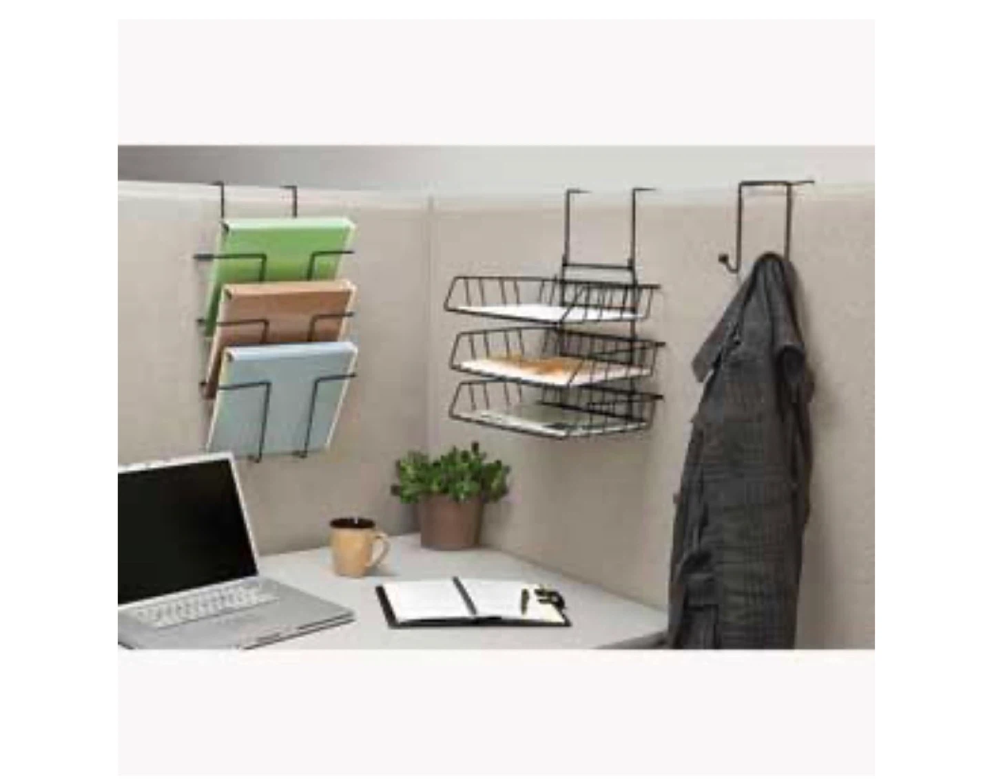 ⚽ Fellowes Wire Partition Additions Double Coat Hook - photo 3