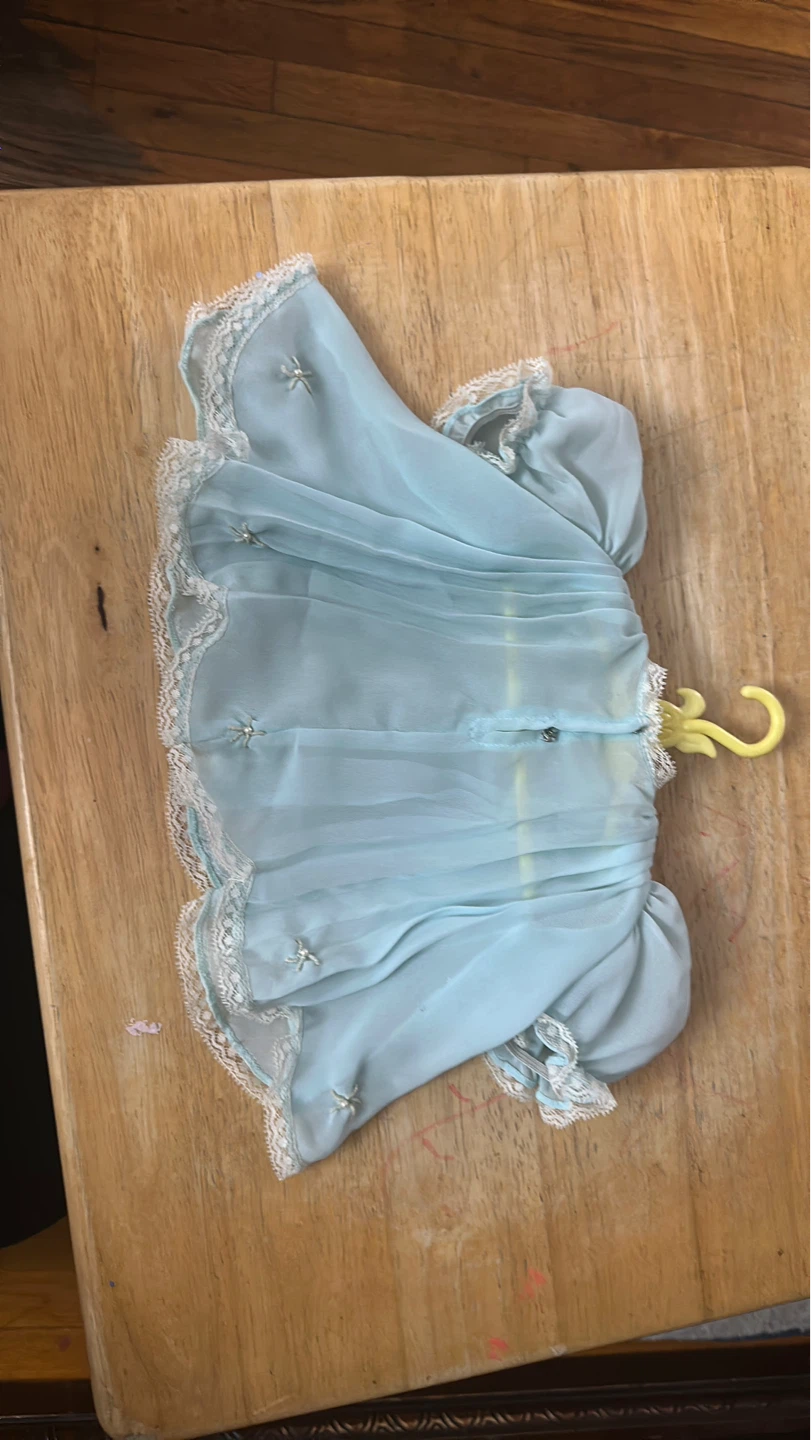 Vintage Doll Clothes - Pink & Blue Gowns - photo 4