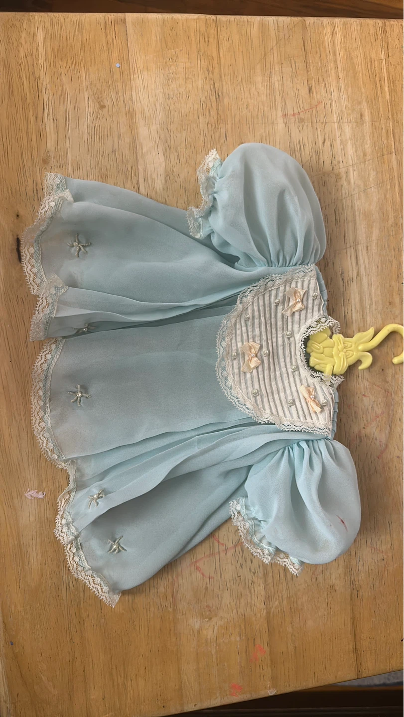 Vintage Doll Clothes - Pink & Blue Gowns - photo 3