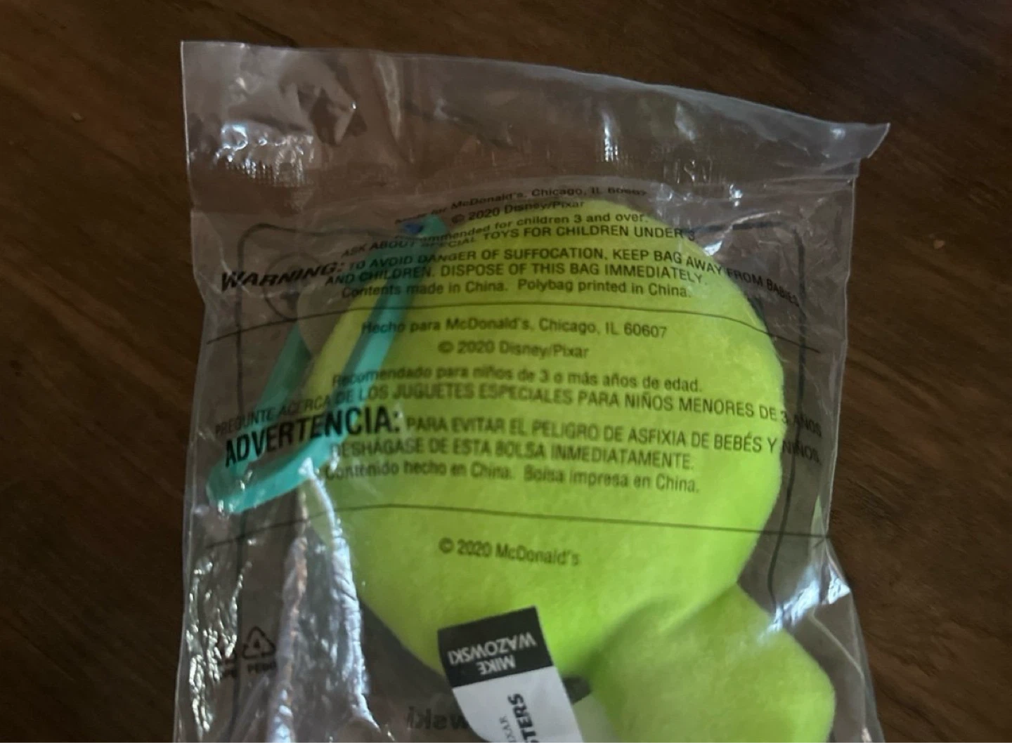 Mike Wazowski - McDonald’s Toy NIB - photo 2