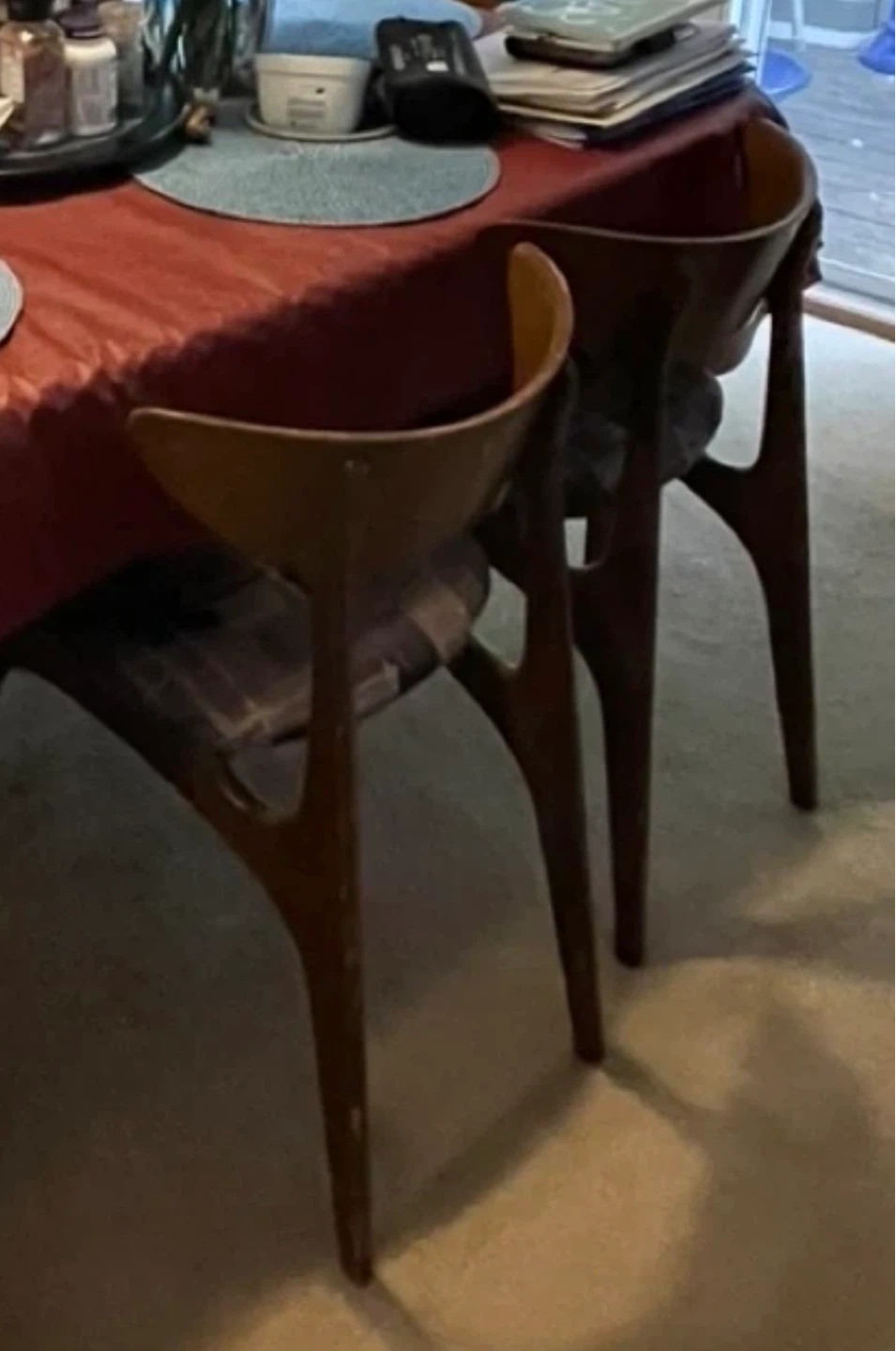 Antique 1960’s Wooden Dining Table w. Chairs - photo 3