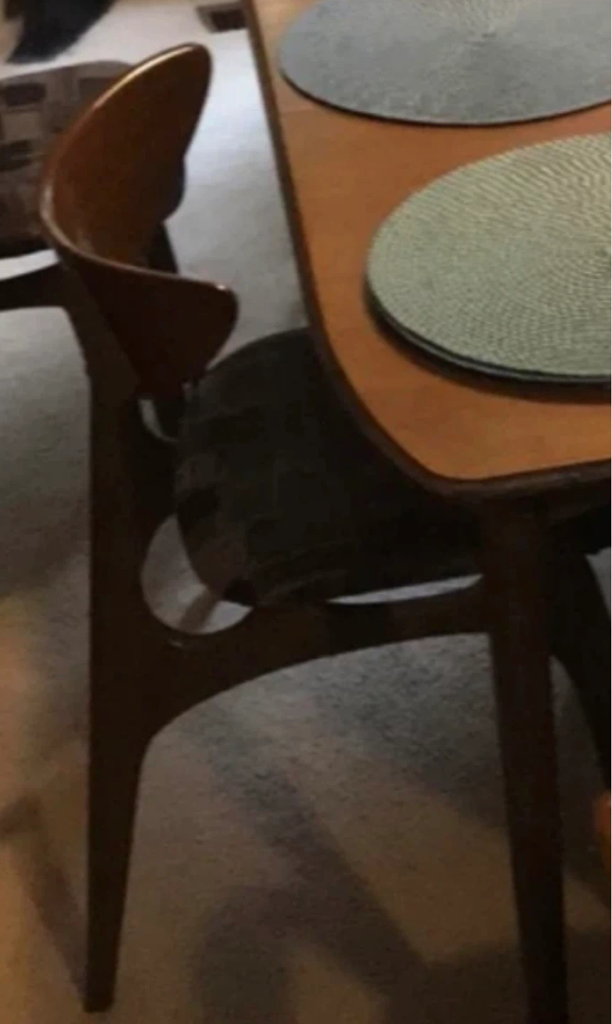 Antique 1960’s Wooden Dining Table w. Chairs - photo 5