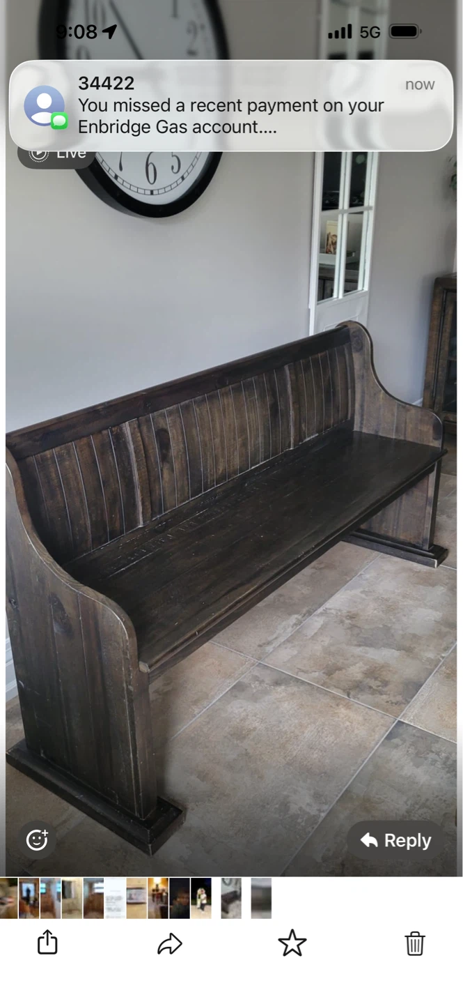 Wood Bench - photo 2