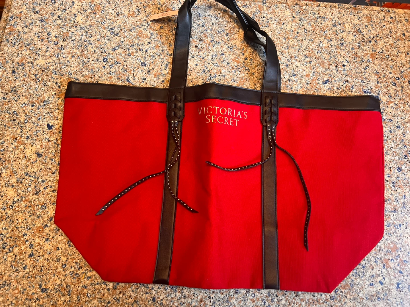 ⚽ Victoria's Secret Red Tote Bag - photo 2