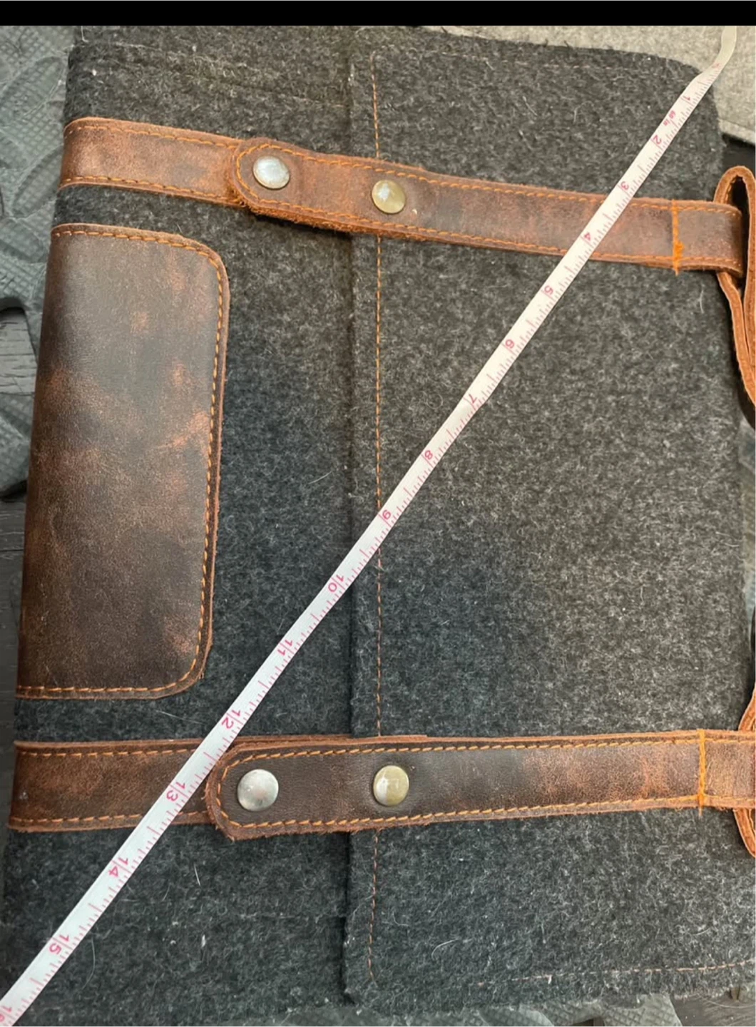 Felt Laptop Sleeve with Leather Accents - photo 2