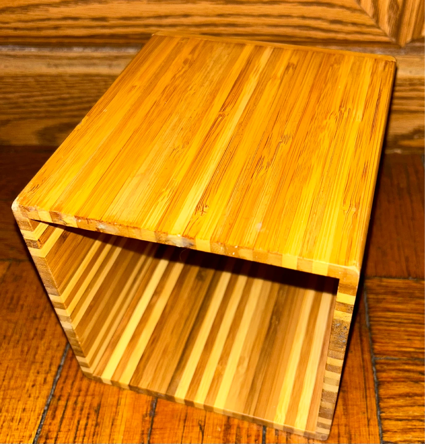 Bamboo Wood Tissue Box Cover 6x5x5” ⚽️ - photo 2
