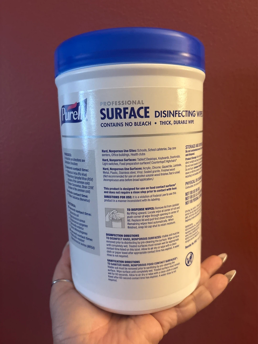 ⚽️Purell Professional Surface  Disinfecting Wipes (110 Count) - photo 2