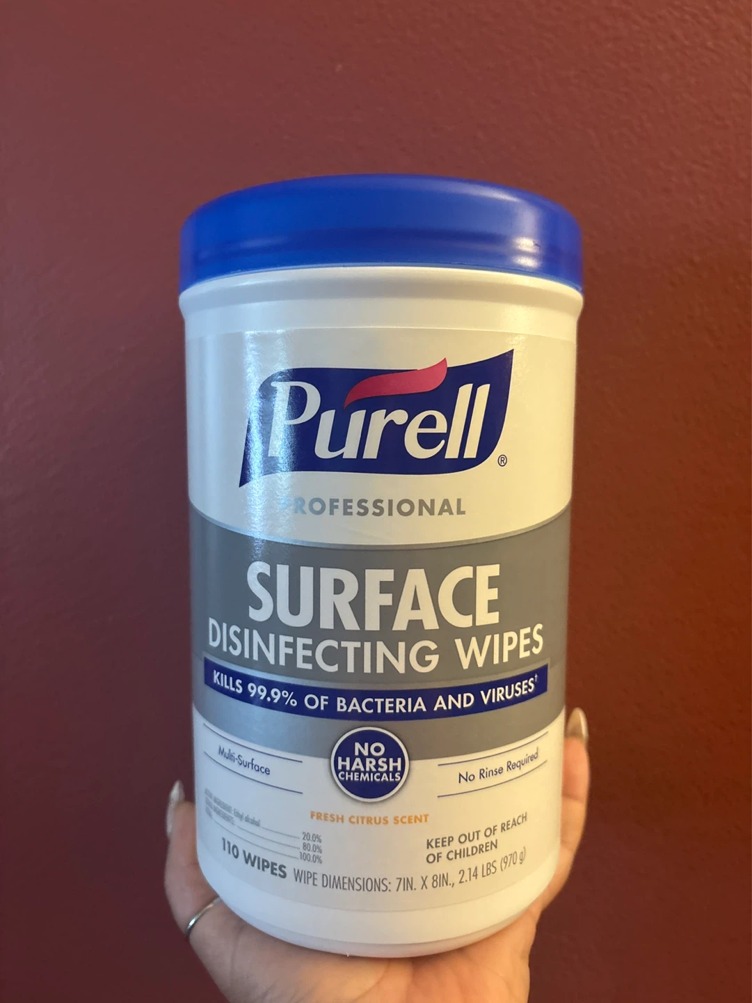 ⚽️Purell Professional Surface  Disinfecting Wipes (110 Count)