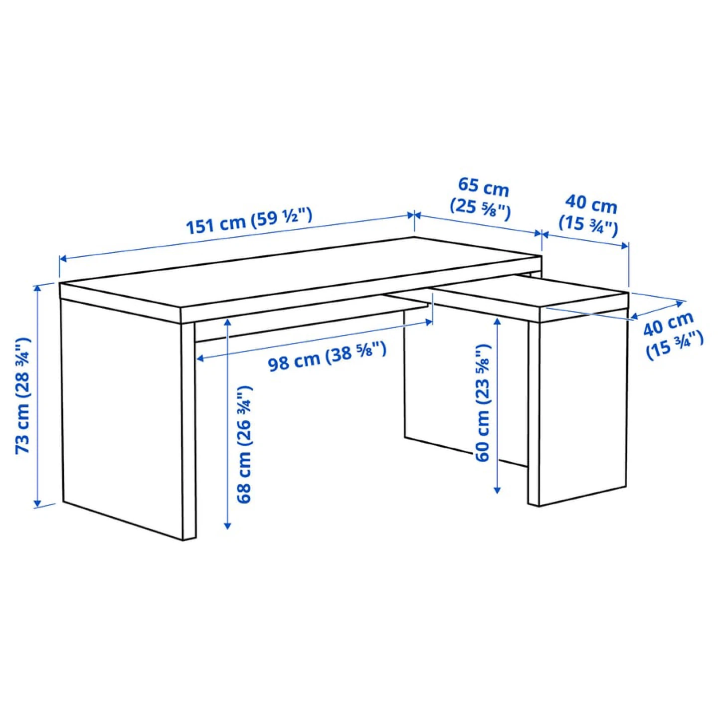 IKEA Desk with Pull-Out Panel - photo 3