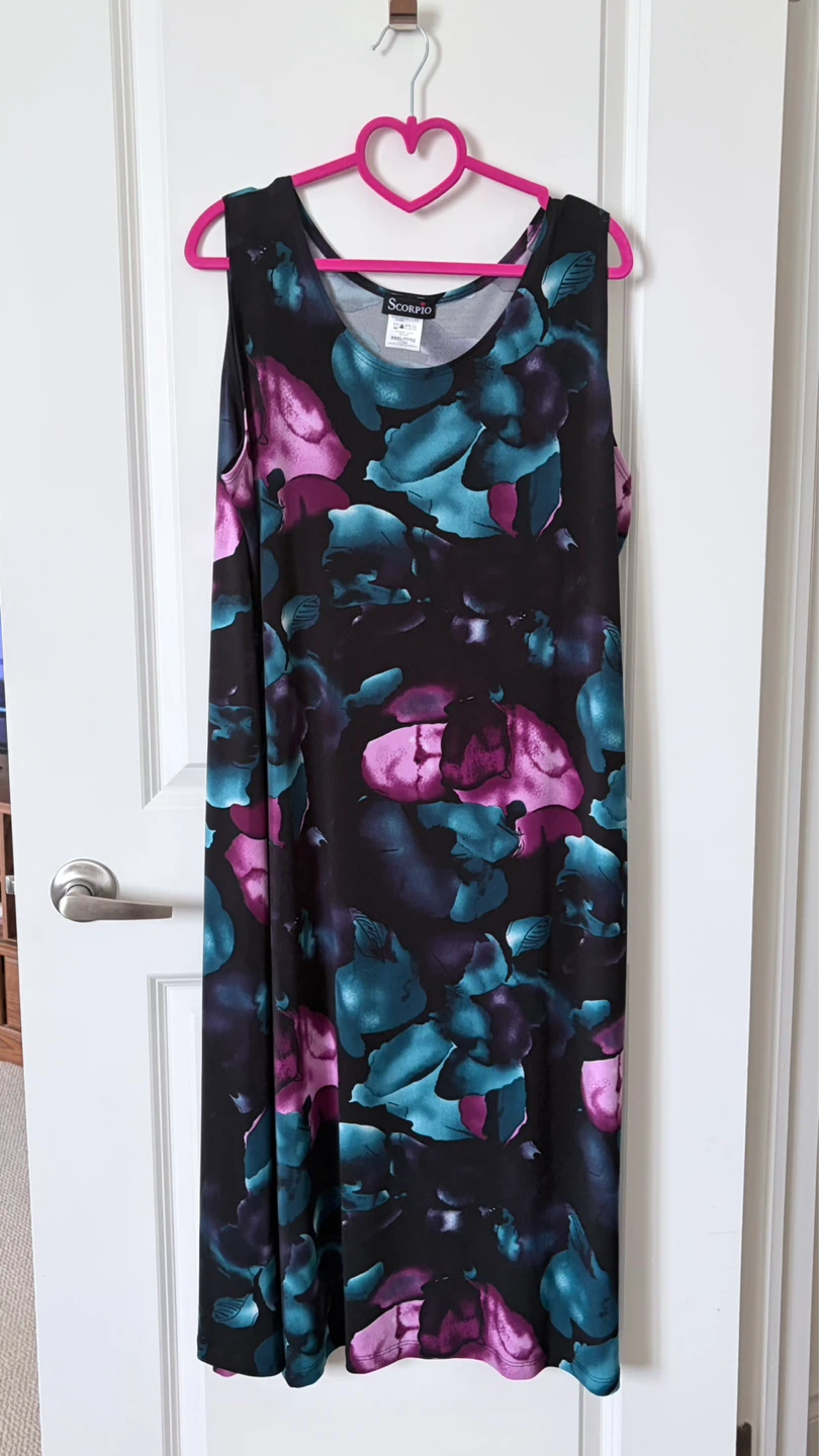 Scorpio Open Front Cardigan and Sleeveless Dress Set