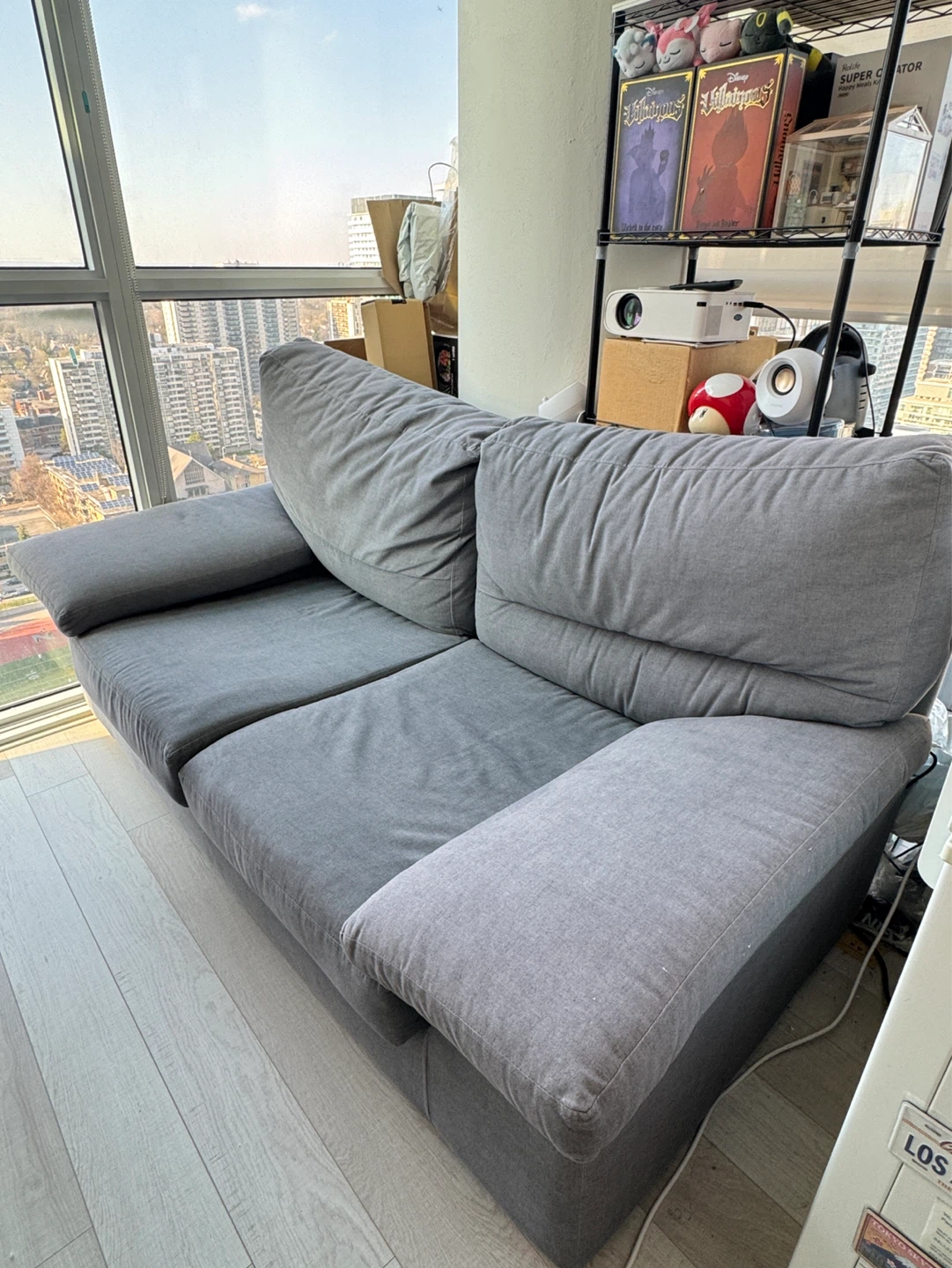 Grey Sofa Removable Cover