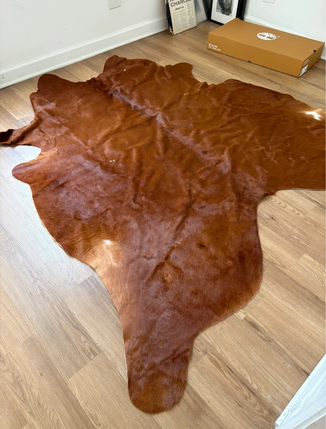 IKEA KOLDLBY Cowhide Rug - Brown - photo 4