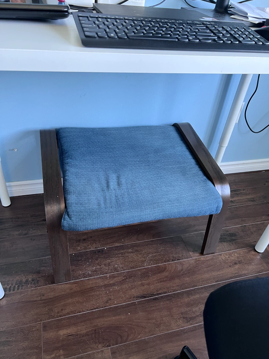 Blue Ottoman Footrest - photo 2
