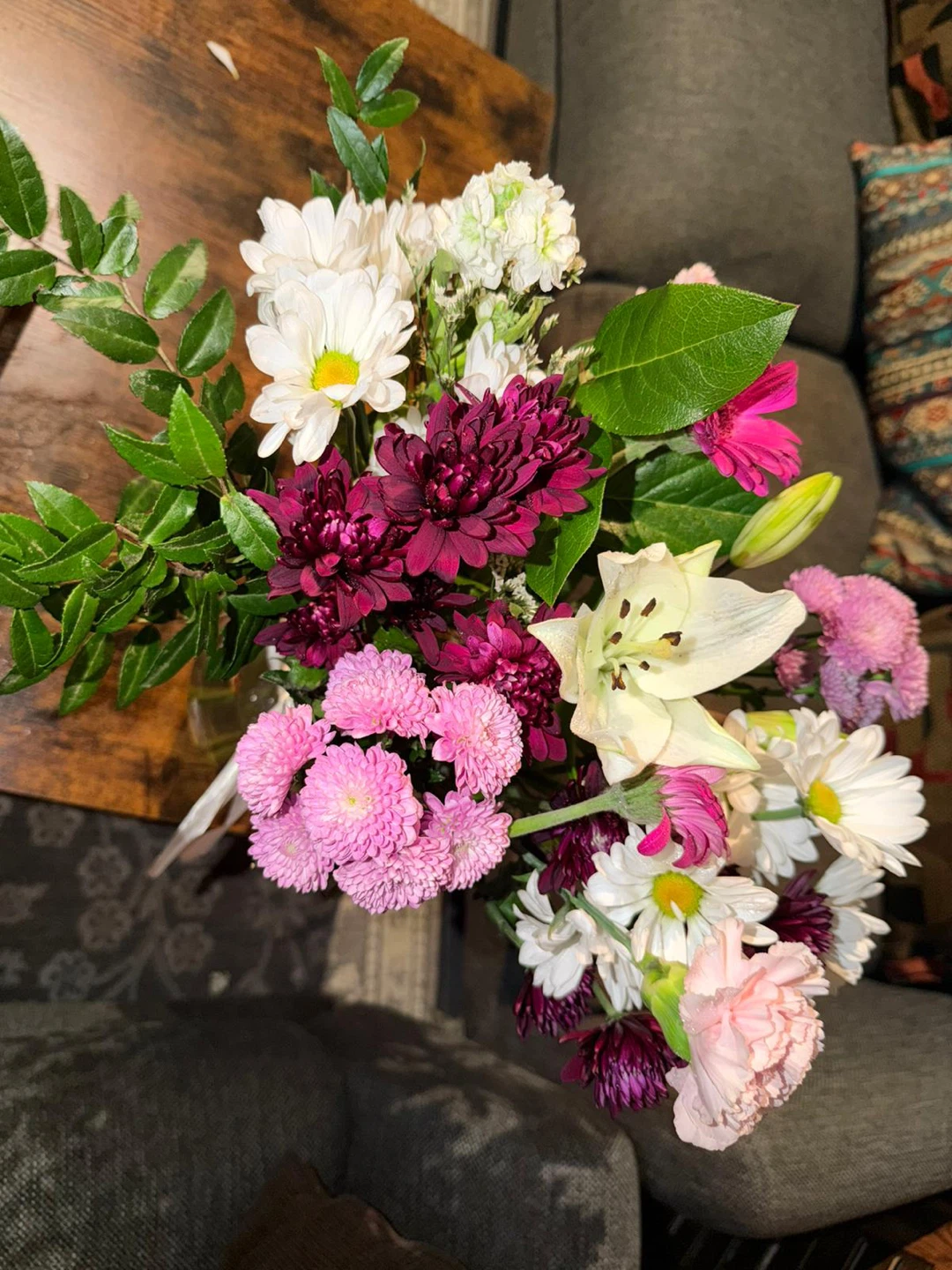 Two Bouquets of Fresh Flowers