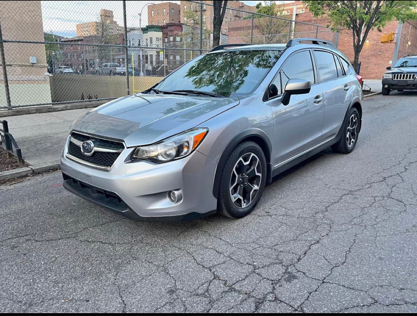 Silver Subaru XV