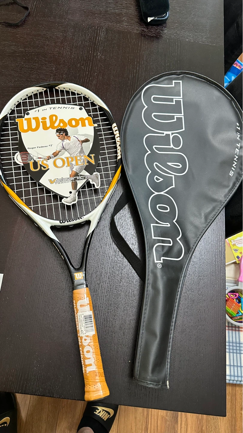 Wilson Roger Federer US Open Tennis Racquet with Cover - photo 2