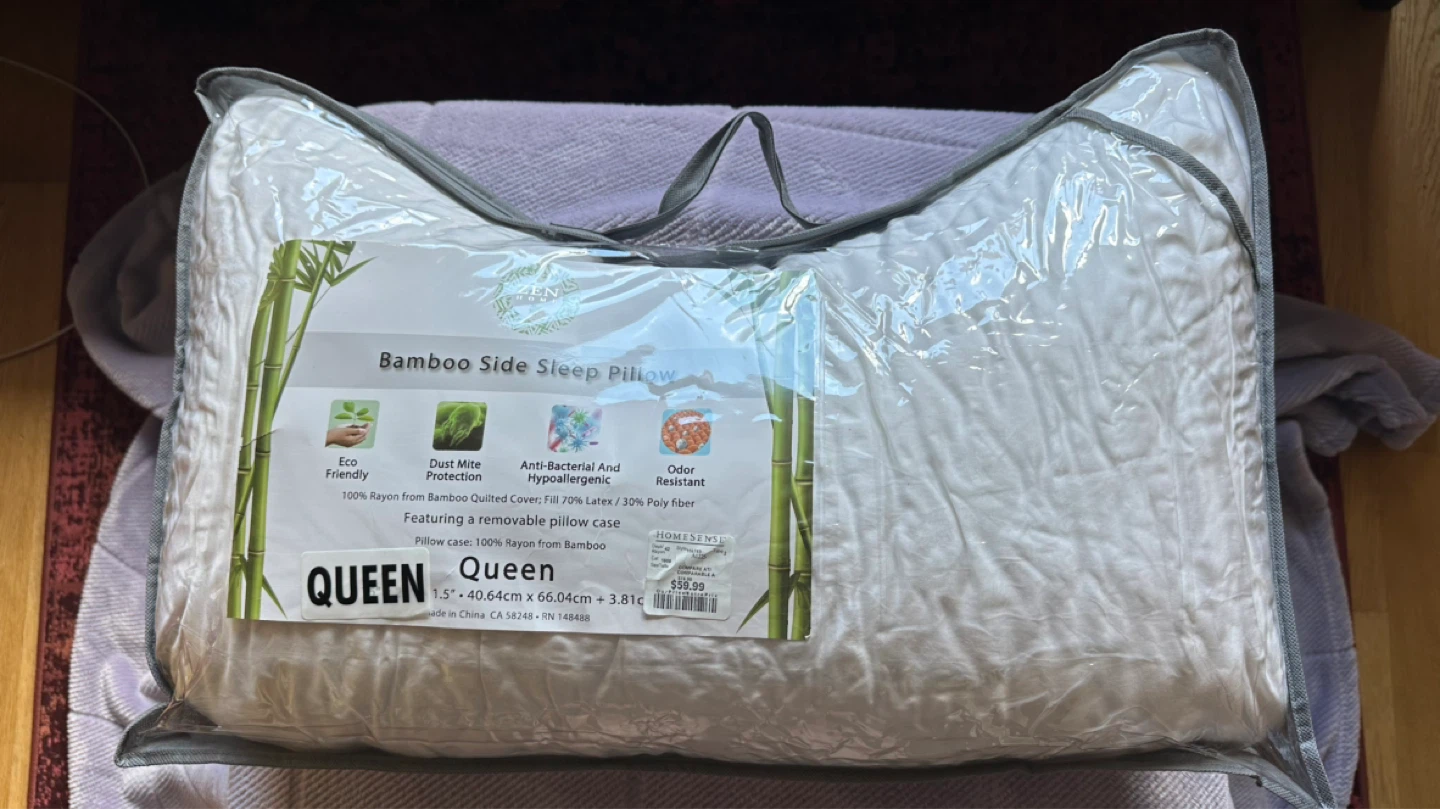 Zen Bamboo Side Sleep Pillow - Queen