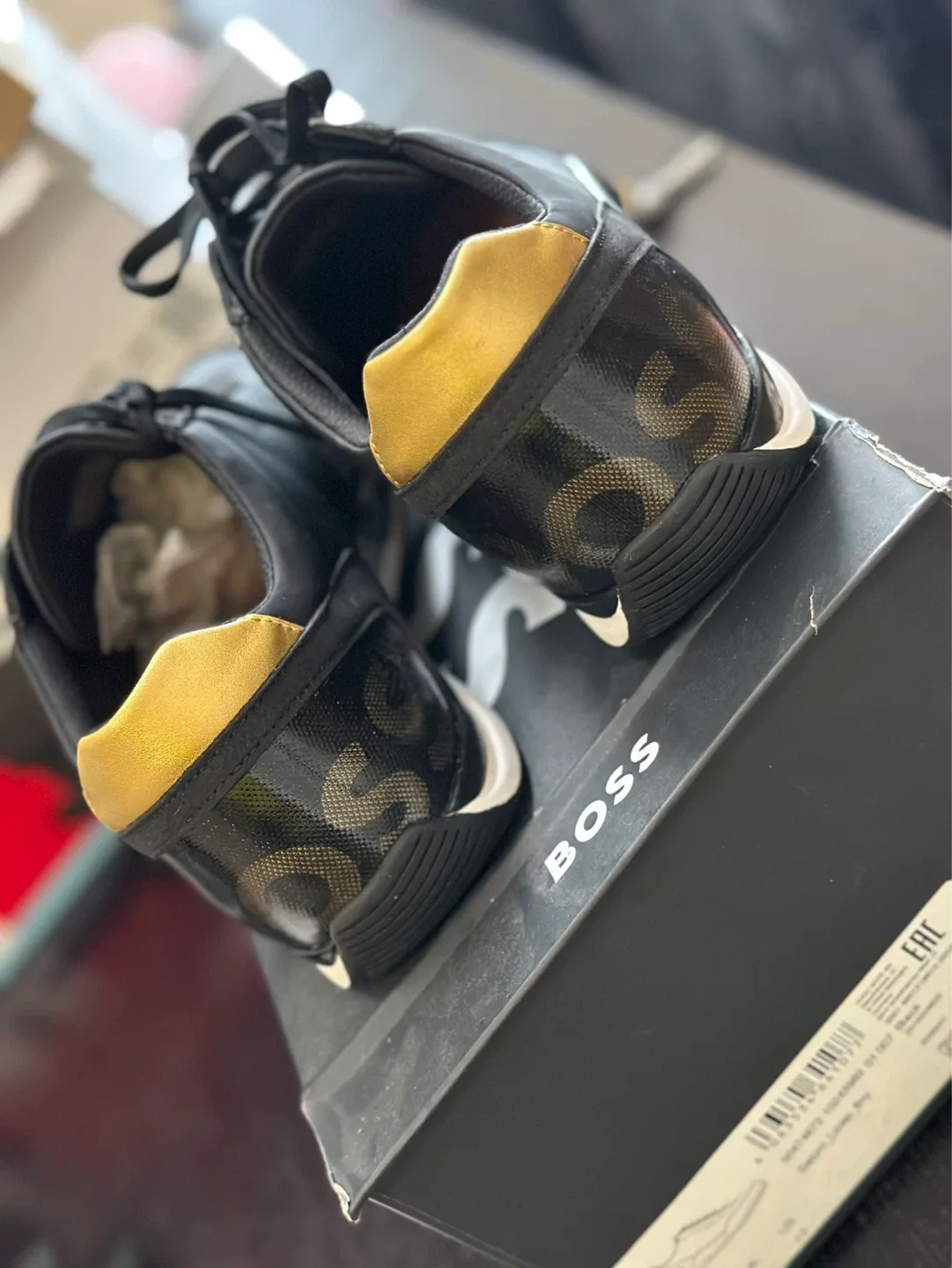 BOSS Saturn Low Top Sneakers Black