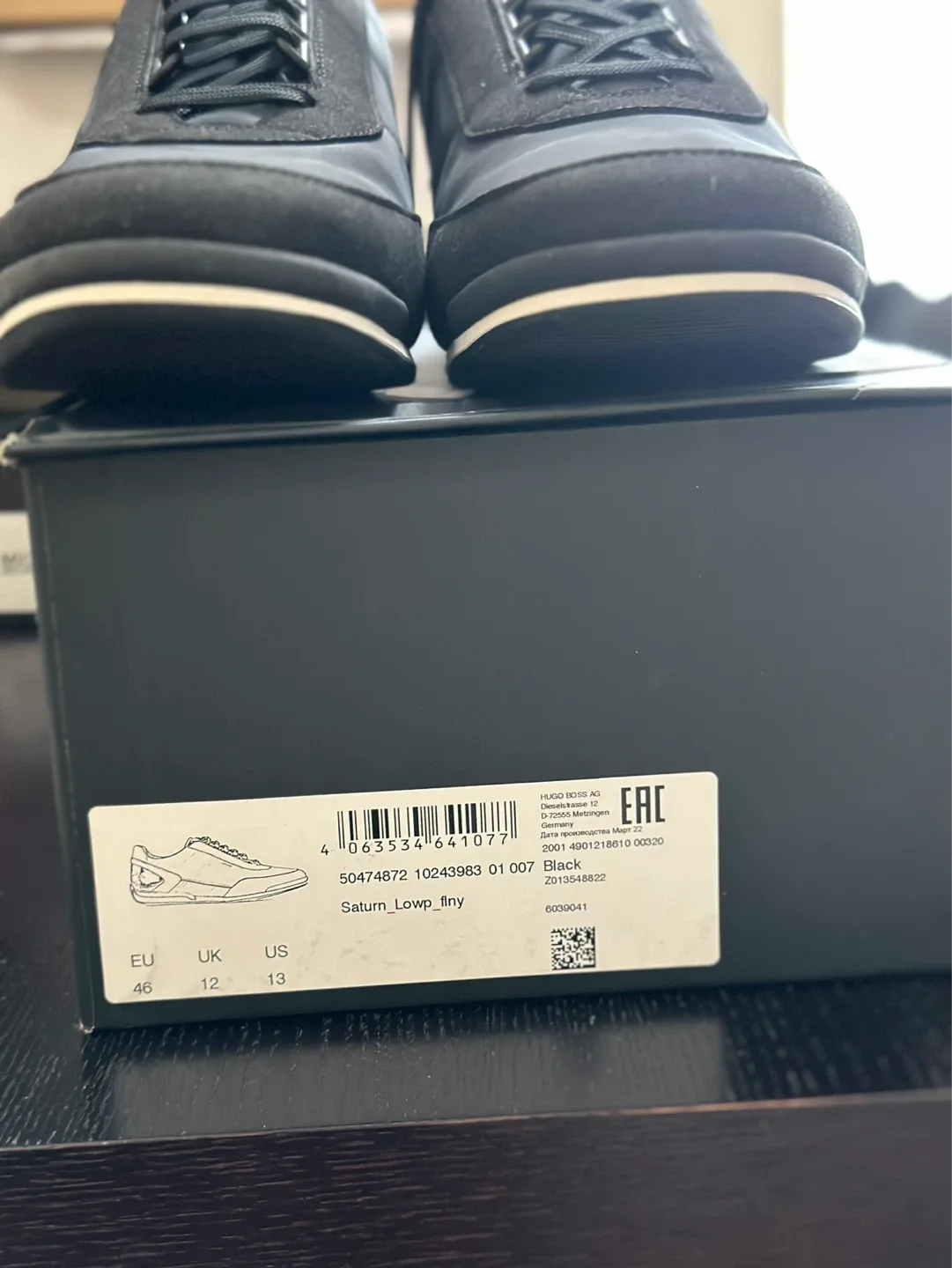 BOSS Saturn Low Top Sneakers Black - photo 3