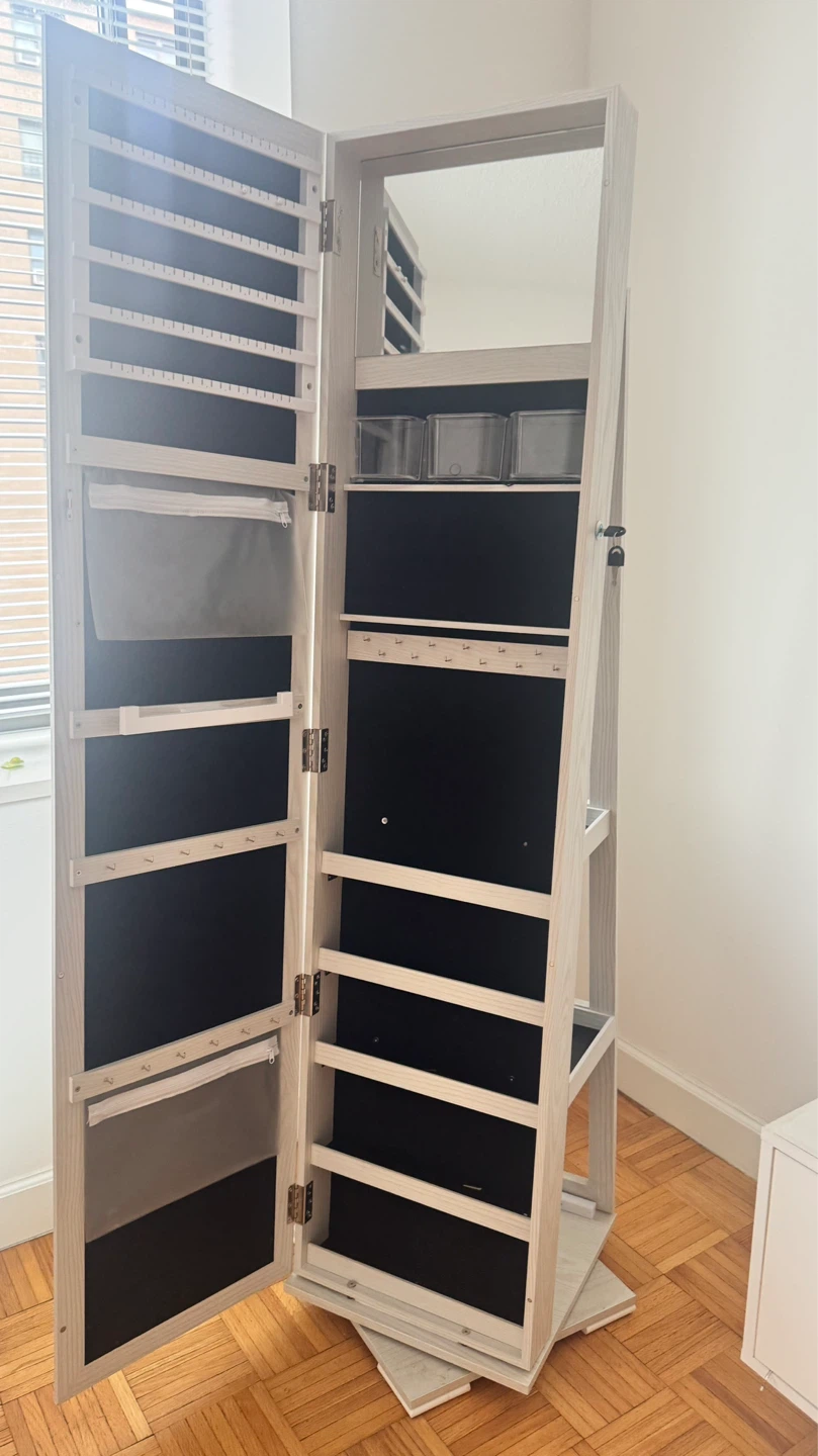Standing Jewelry Cabinet with Mirror - photo 2